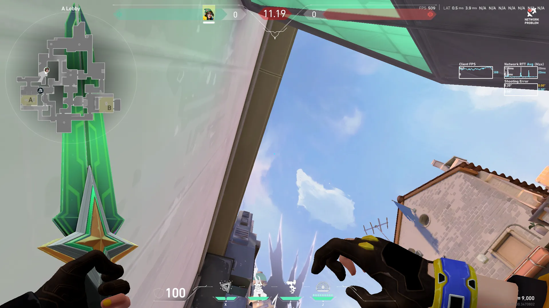 Killjoy Nanoswarm on Ascent Attack Site A — step 2 of 3: Aim — line up the shot