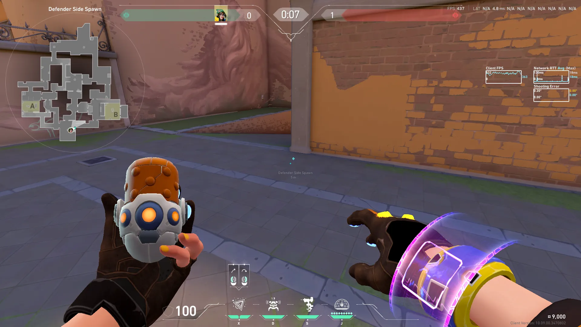 Killjoy Nanoswarm on Ascent Defense Site B — step 1 of 3: Position — where to stand