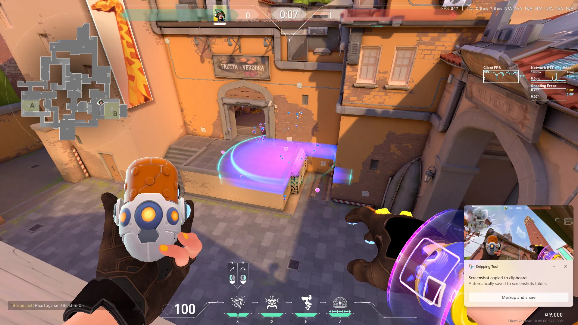 Killjoy Nanoswarm on Ascent Attack Site B — step 3 of 3: Result
