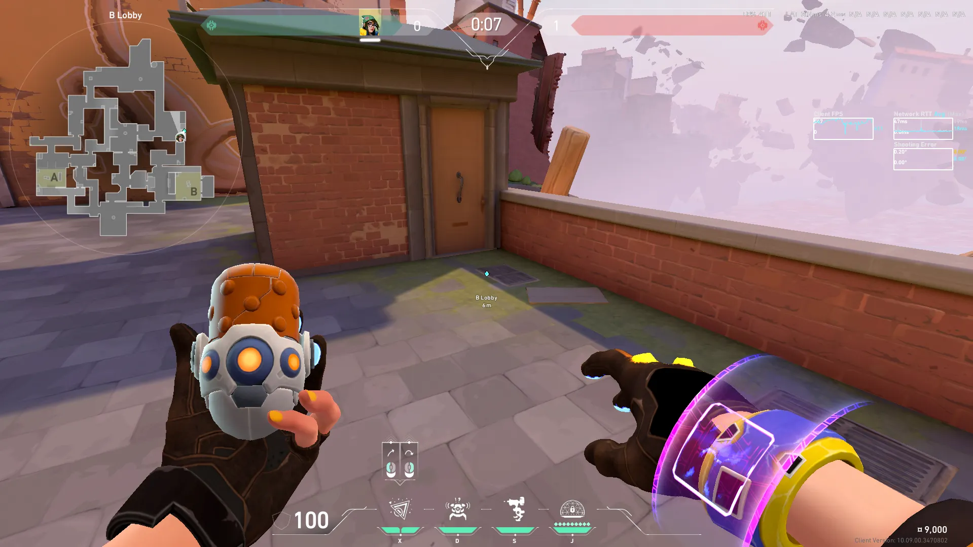 Killjoy Nanoswarm on Ascent Attack Site B — step 1 of 3: Position — where to stand