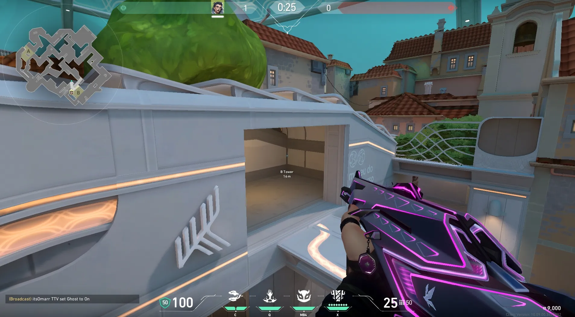Fade Haunt on Pearl Defense Site B — step 1 of 4: Position — where to stand