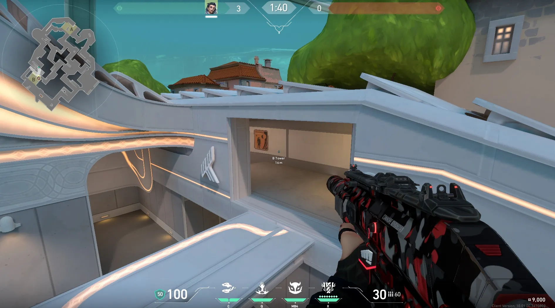Fade Haunt on Pearl Defense Site B — step 1 of 7: Position — where to stand