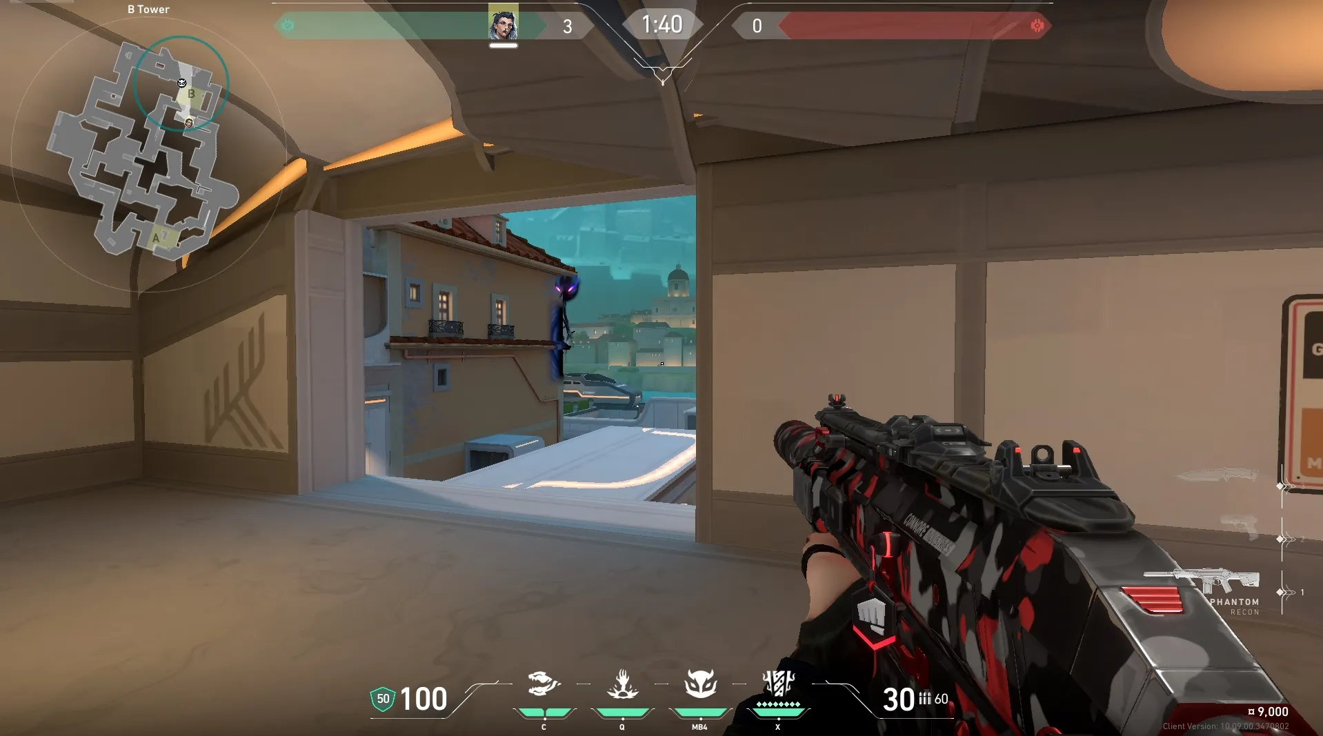 Fade Haunt on Pearl Defense Site B — step 6 of 7: Aim — line up the shot