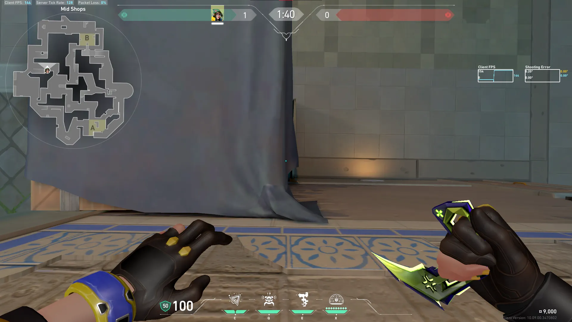 Killjoy Nanoswarm on Pearl Attack Site B — step 2 of 4: Aim — line up the shot