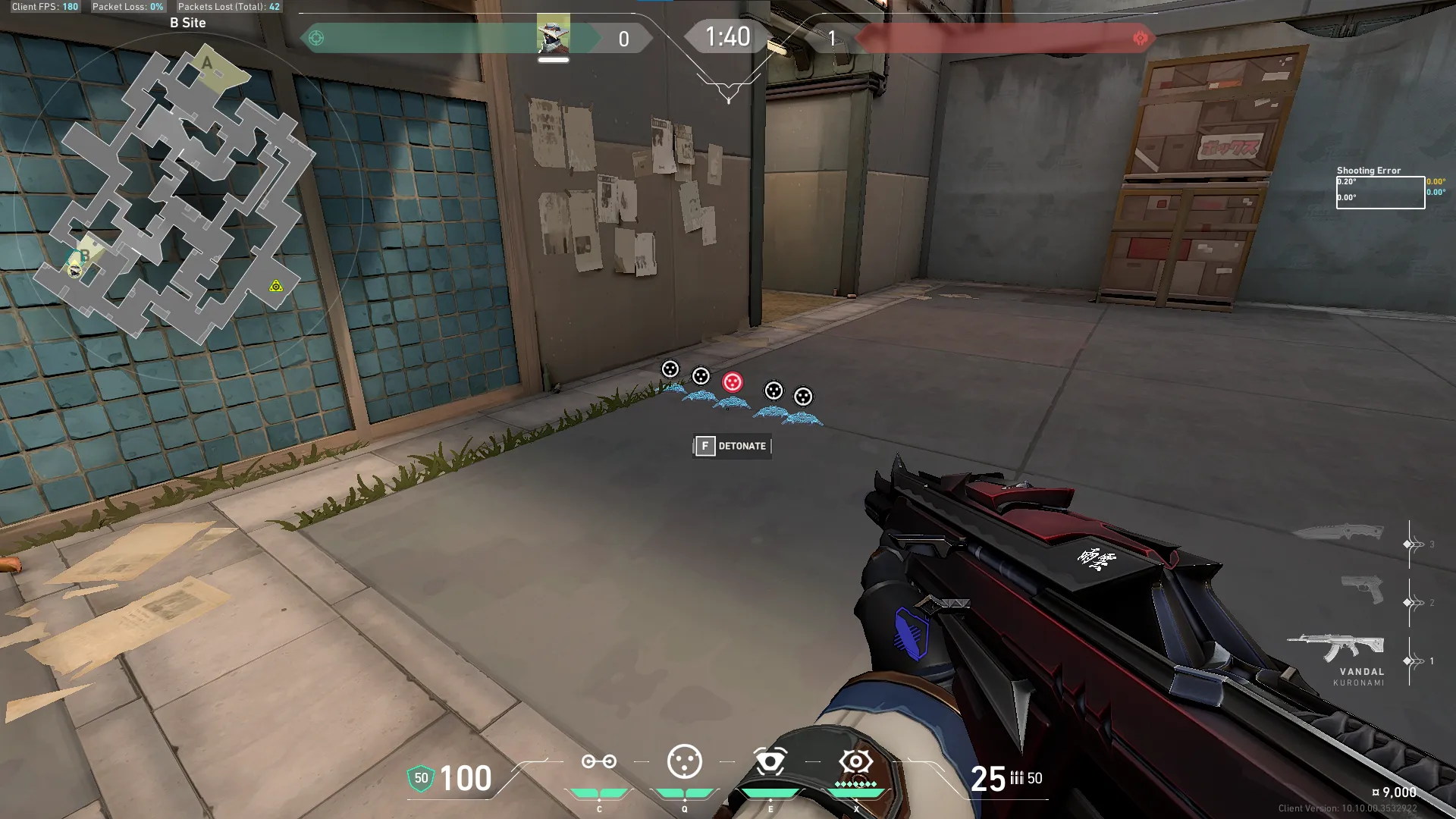 Cypher Cyber Cage on Split Defense Site B — step 1 of 5: Position — where to stand