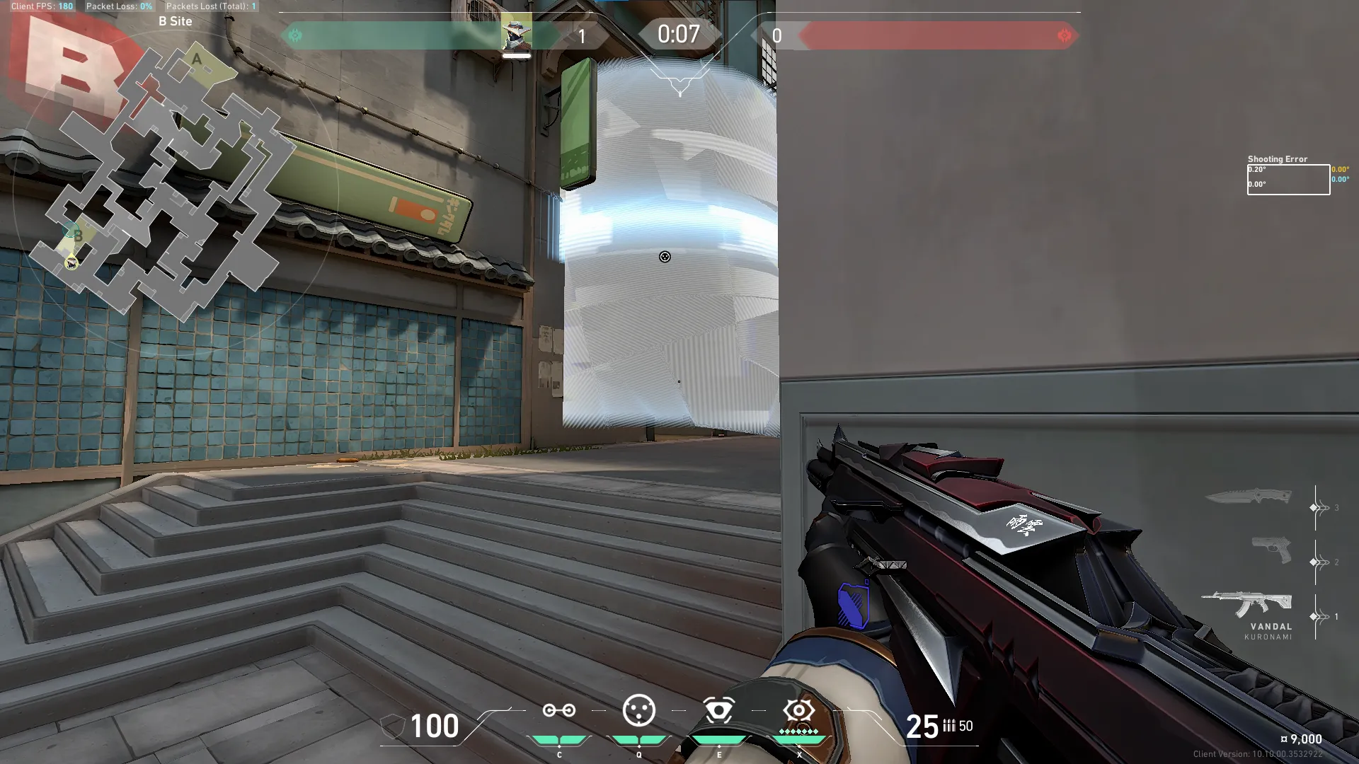 Cypher Cyber Cage on Split Defense Site B — step 4 of 5: Aim — line up the shot