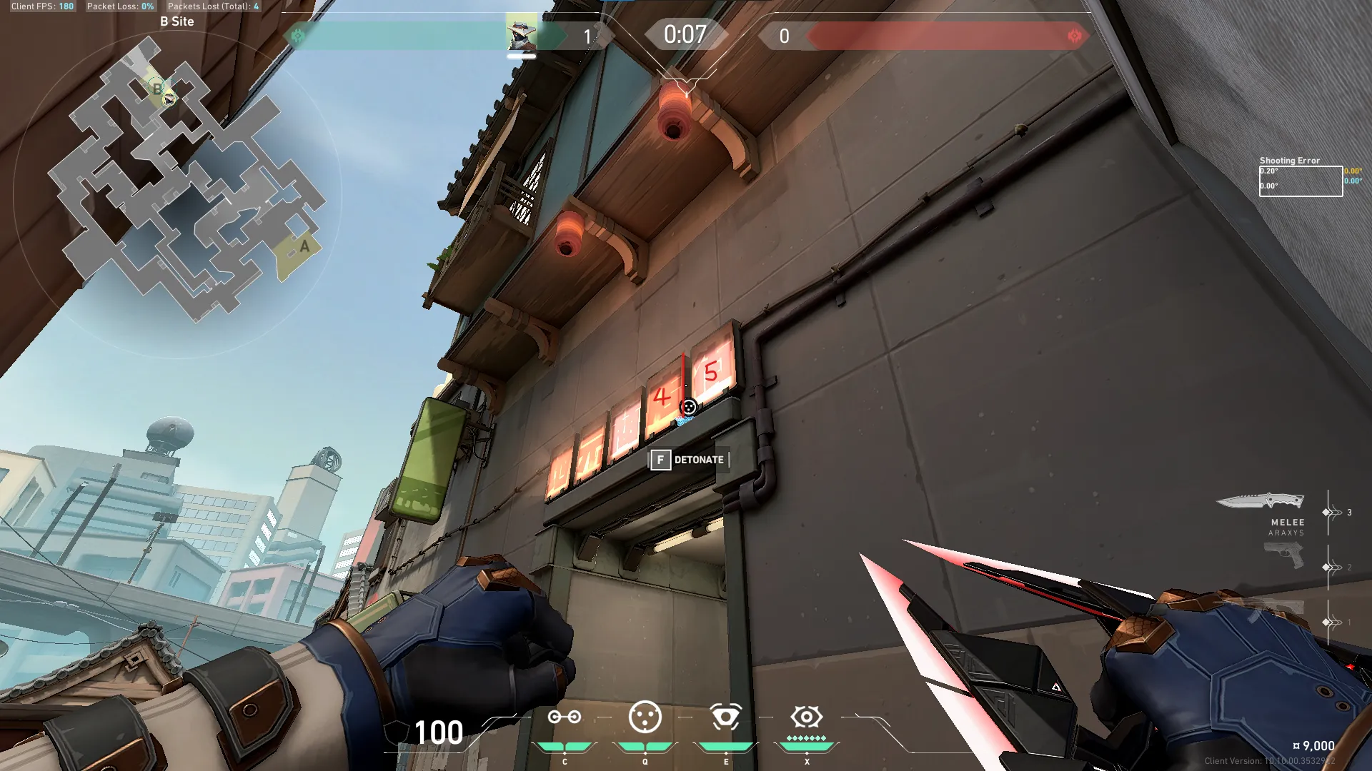 Cypher Cyber Cage on Split Defense Site B — step 2 of 5: Aim — line up the shot