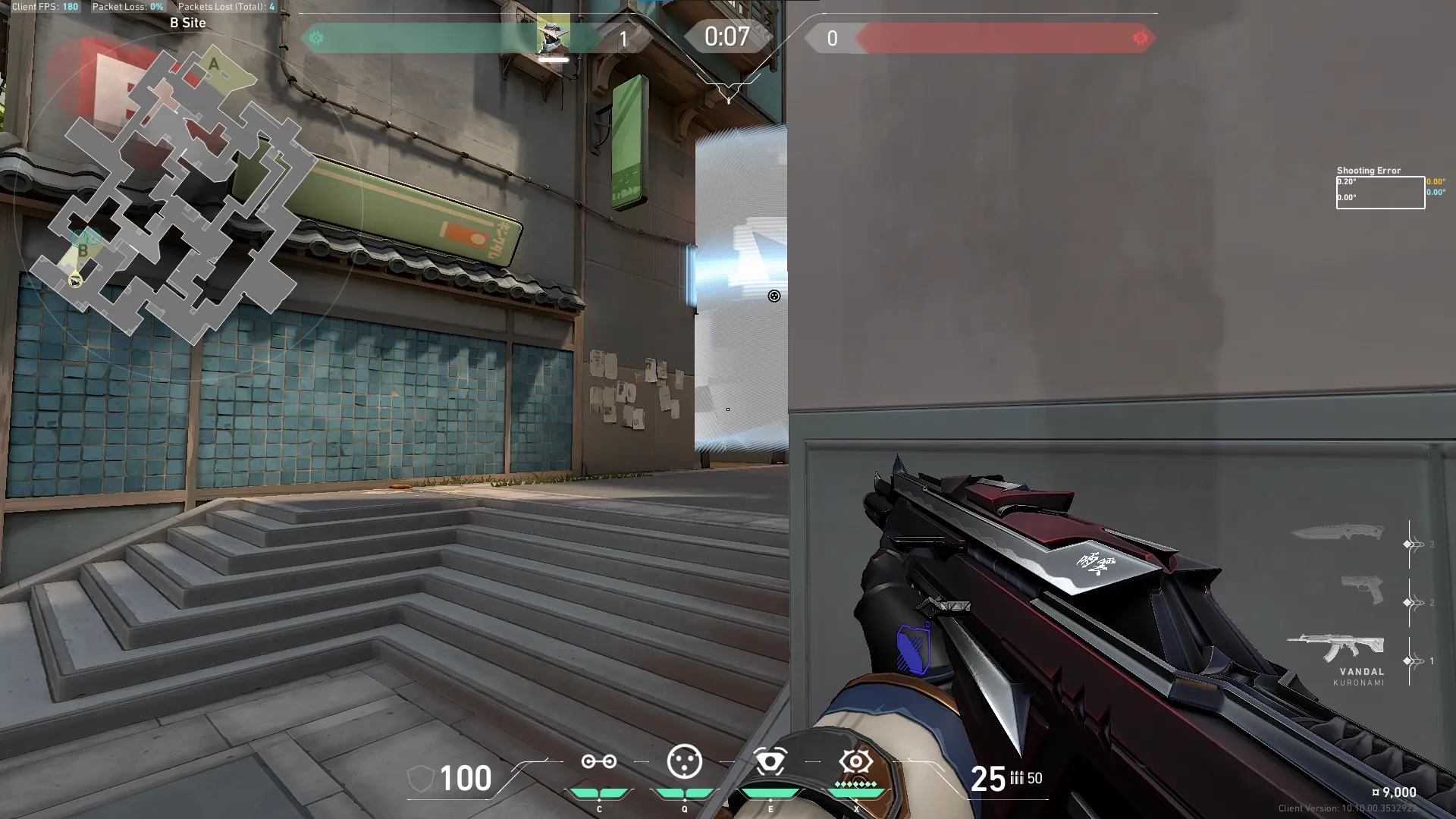 Cypher Cyber Cage on Split Defense Site B — step 4 of 5: Aim — line up the shot