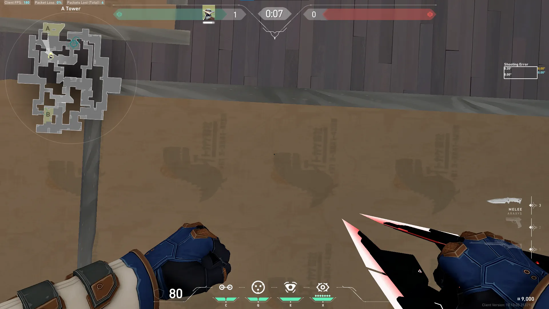 Cypher Cyber Cage on Split Attack Site A — step 2 of 5: Aim — line up the shot