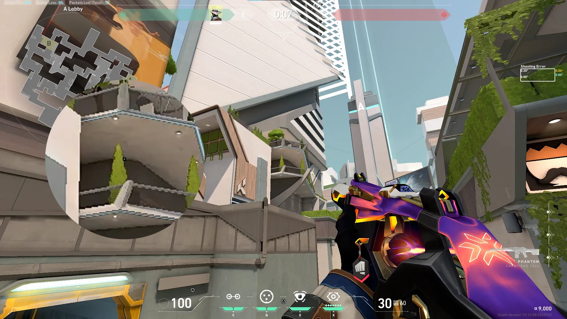 Cypher Cyber Cage on Split Attack Site A — step 4 of 7: Aim — line up the shot