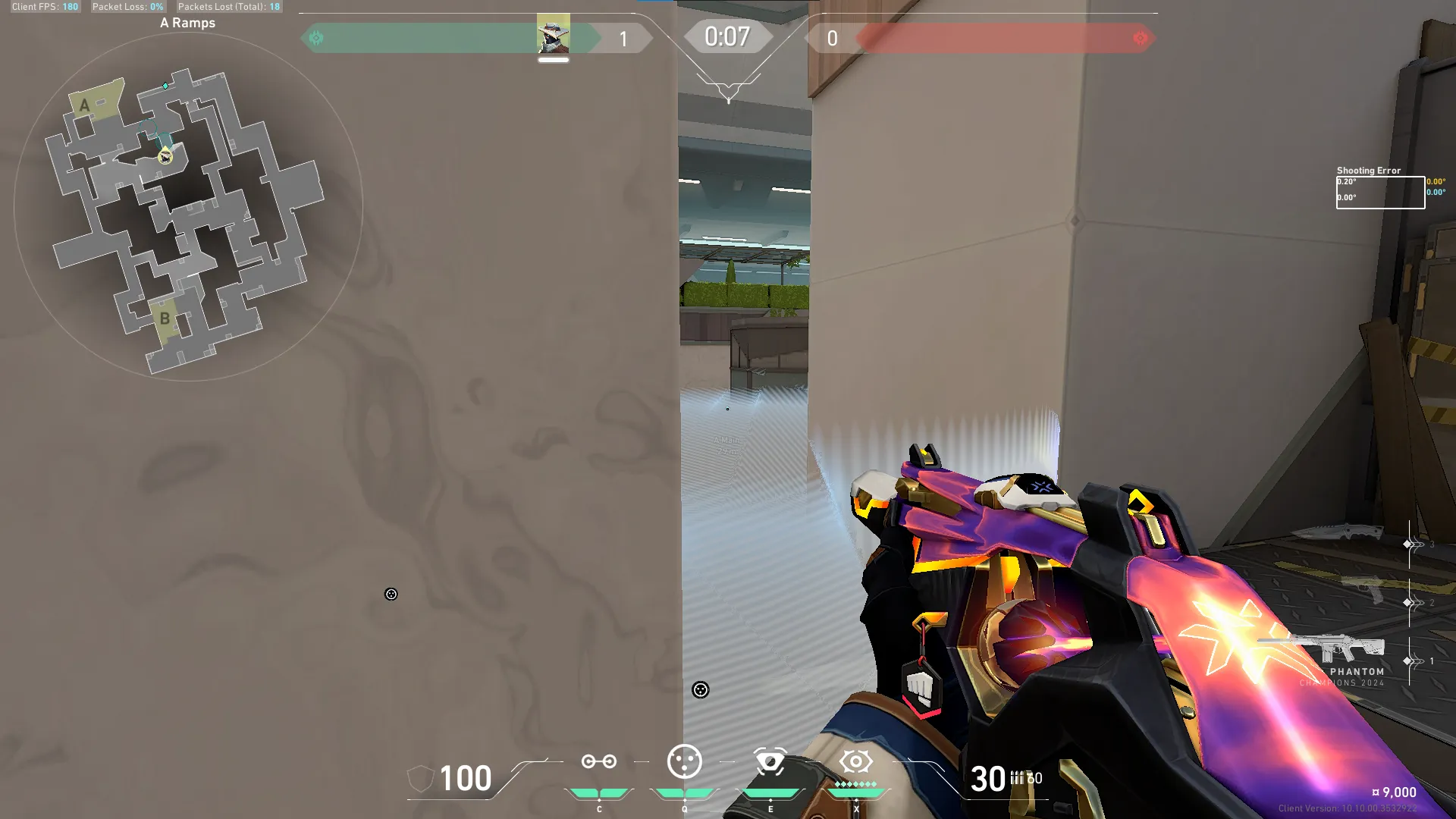 Cypher Cyber Cage on Split Attack Site A — step 6 of 7: Aim — line up the shot