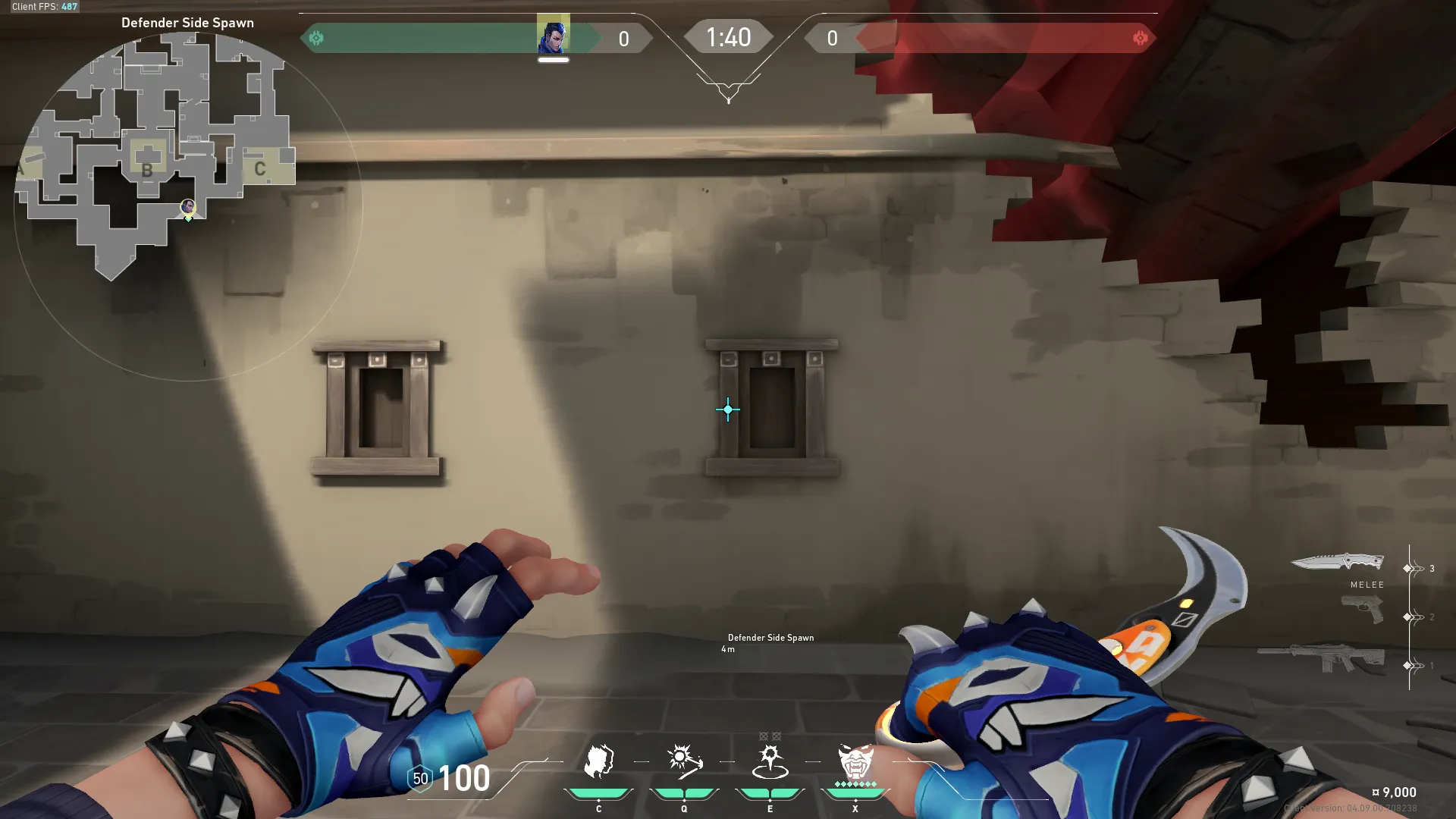 Yoru Gatecrash on Haven Defense Site C — step 1 of 3: Position — where to stand