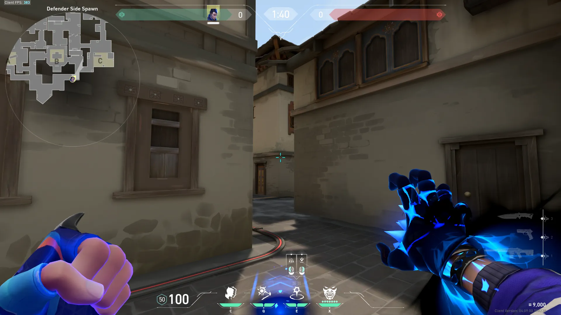 Yoru Gatecrash on Haven Defense Site C — step 2 of 3: Aim — line up the shot