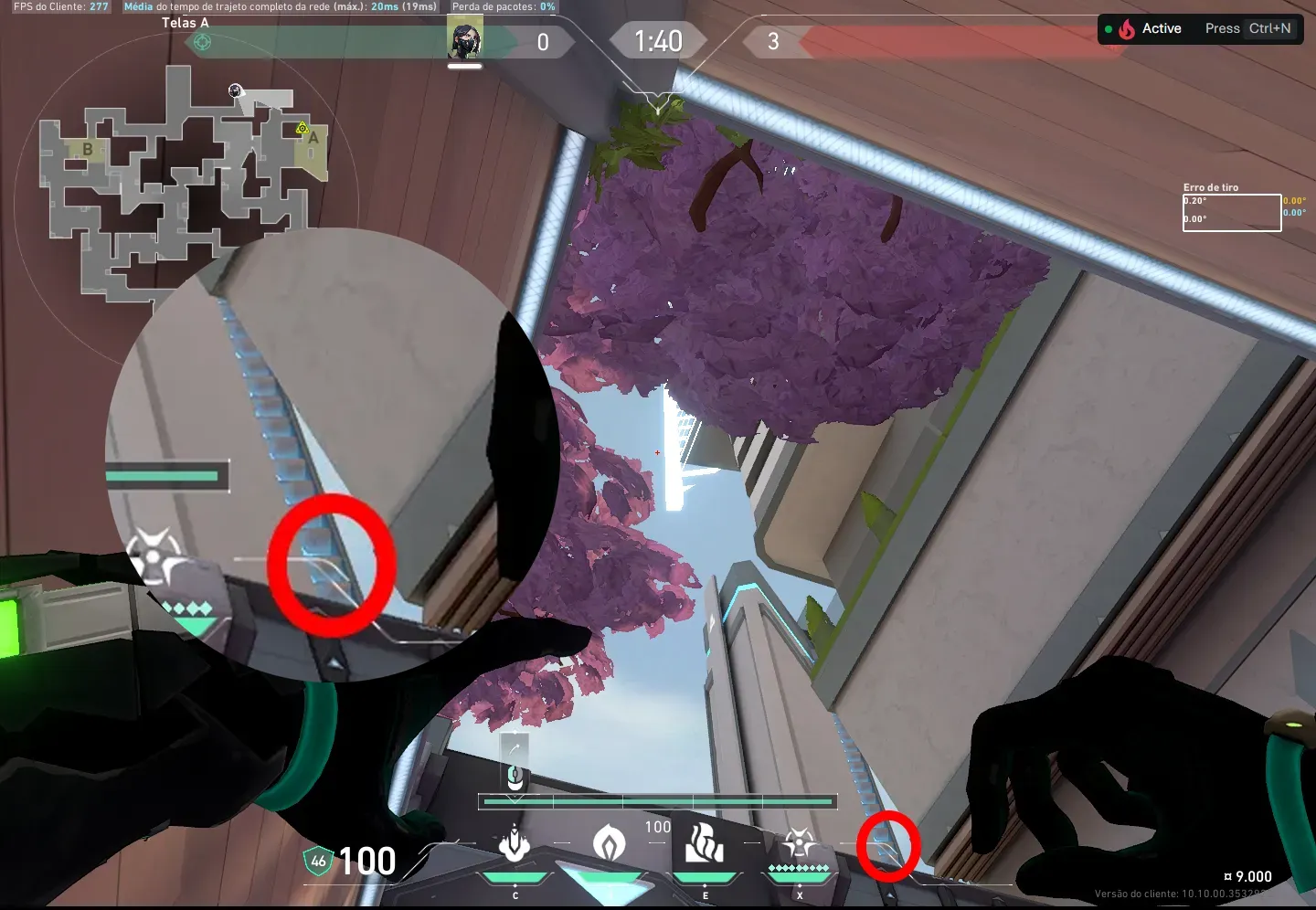 Viper Snake Bite on Split Defense Site A — step 2 of 3: Aim — line up the shot
