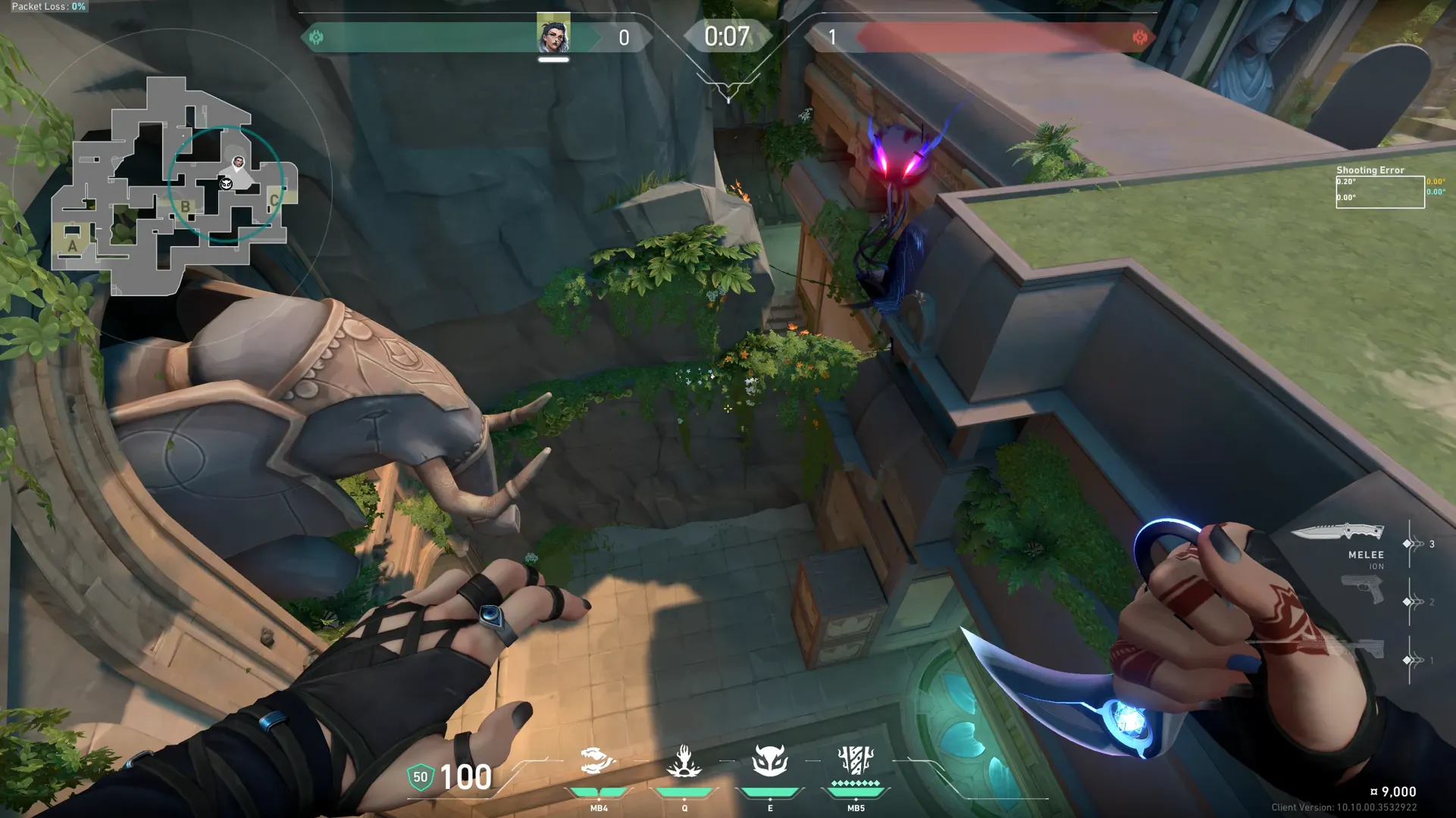 Fade Haunt on Lotus Defense Site C — step 4 of 5: Aim — line up the shot