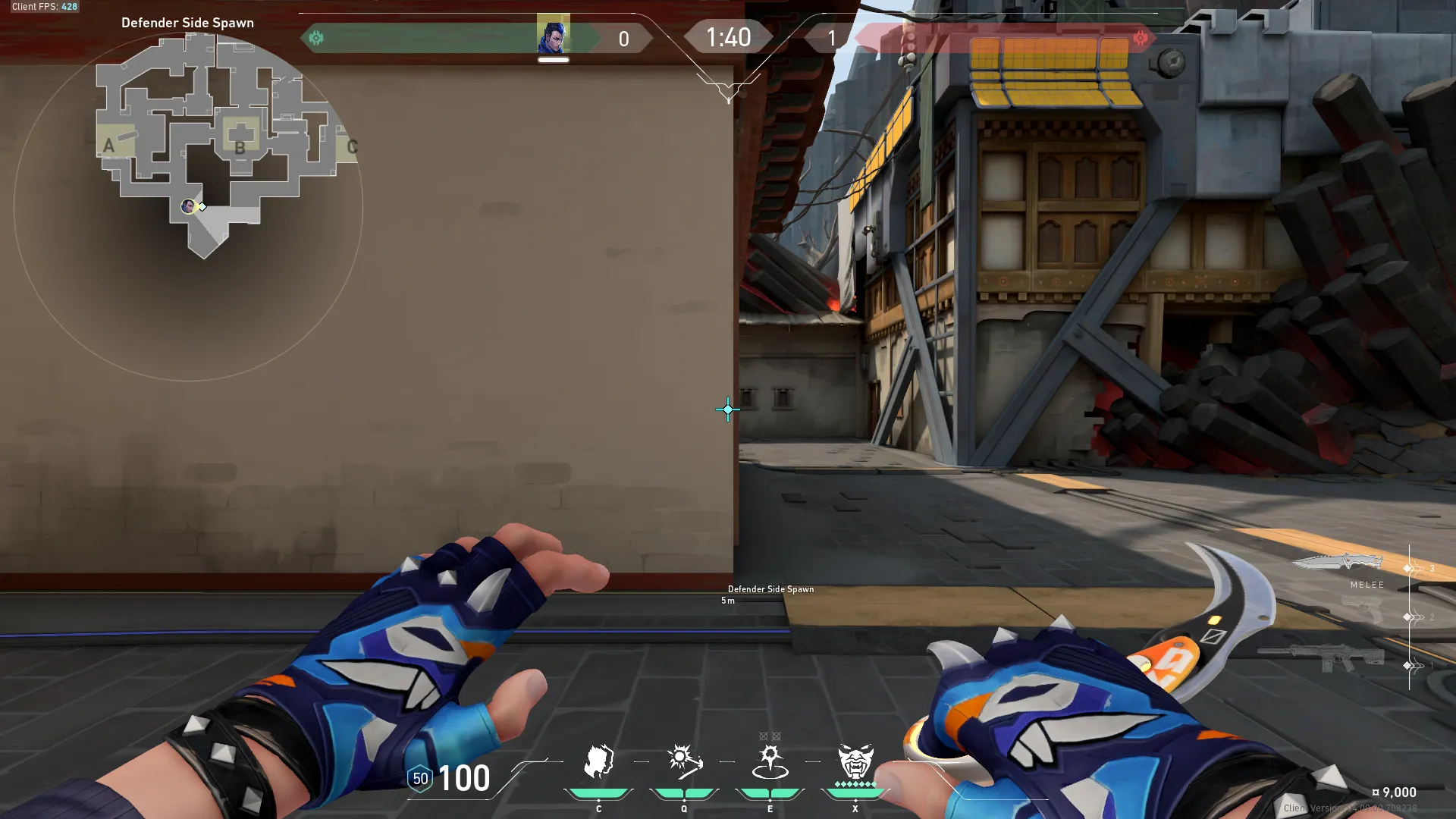 Yoru Gatecrash on Haven Defense Site A — step 1 of 3: Position — where to stand