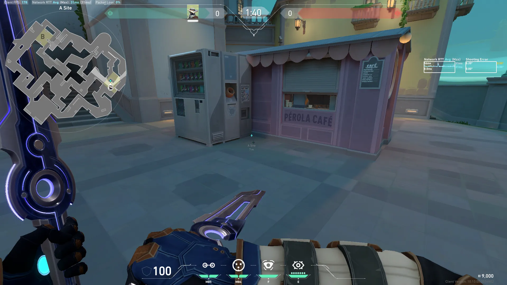 Cypher Cyber Cage on Pearl Defense Site A — step 1 of 5: Position — where to stand