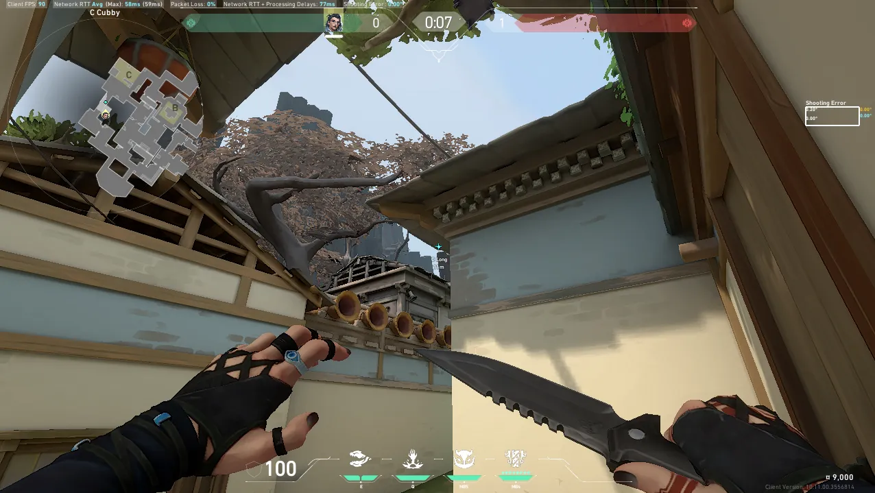 Fade Haunt on Haven Attack Site C — step 2 of 3: Aim — line up the shot