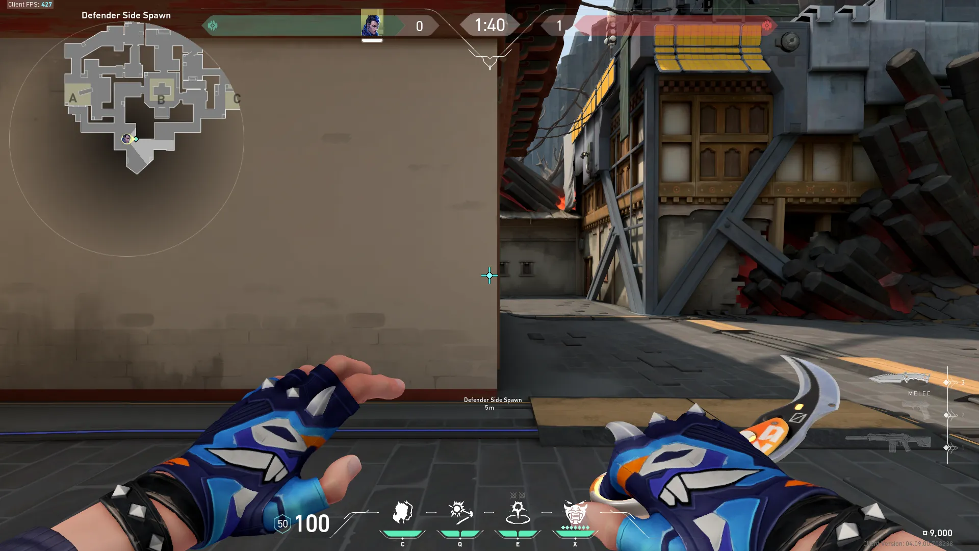 Yoru Gatecrash on Haven Defense Site A — step 1 of 4: Position — where to stand