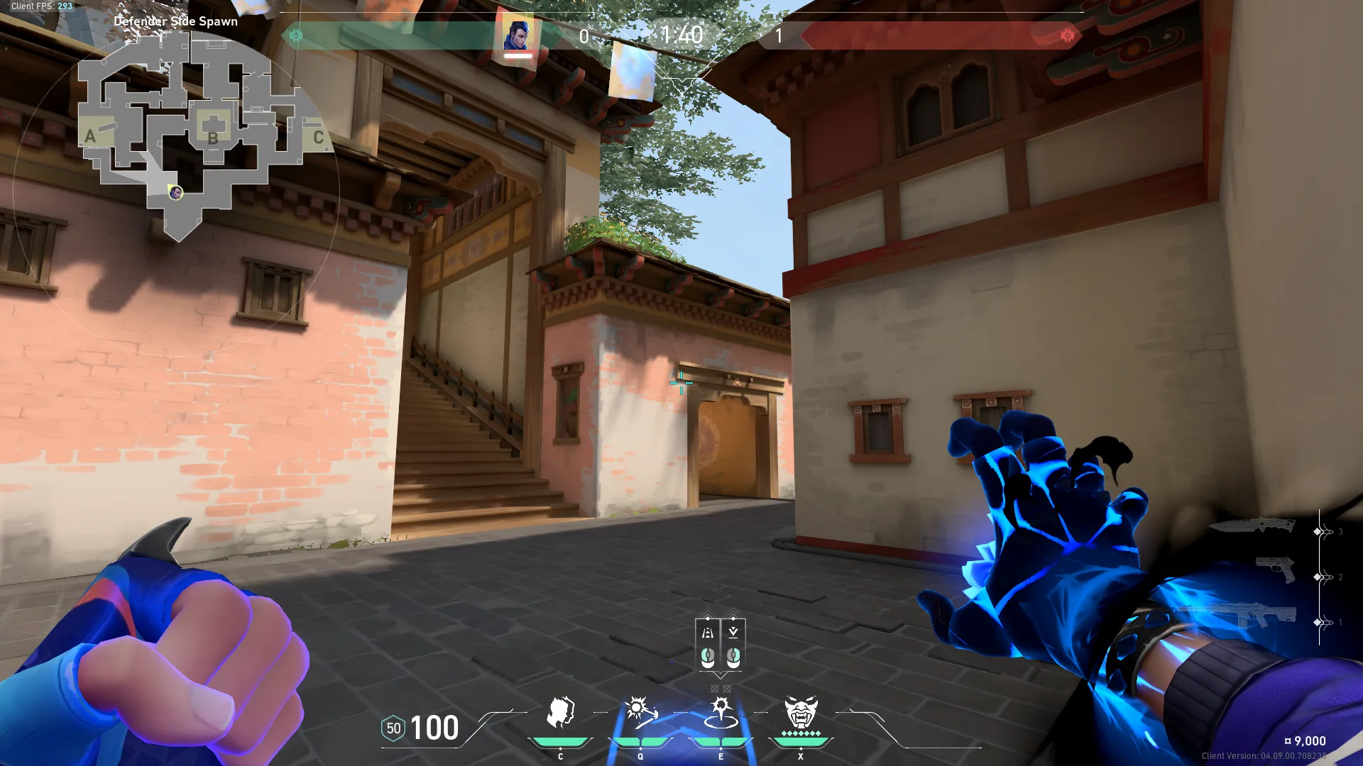 Yoru Gatecrash on Haven Defense Site A — step 3 of 4: Aim — line up the shot