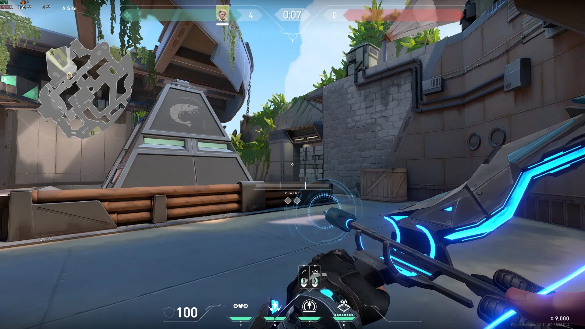 Sova Recon Bolt on Breeze Defense Site A — step 2 of 3: Aim — line up the shot