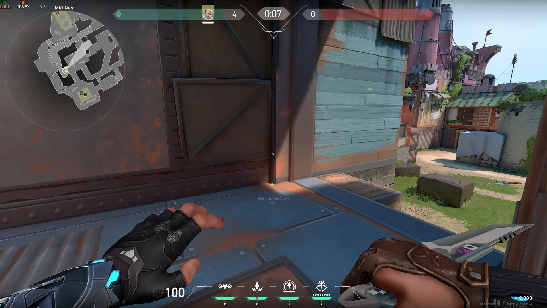 Sova Recon Bolt on Breeze Defense Site B — step 1 of 3: Position — where to stand