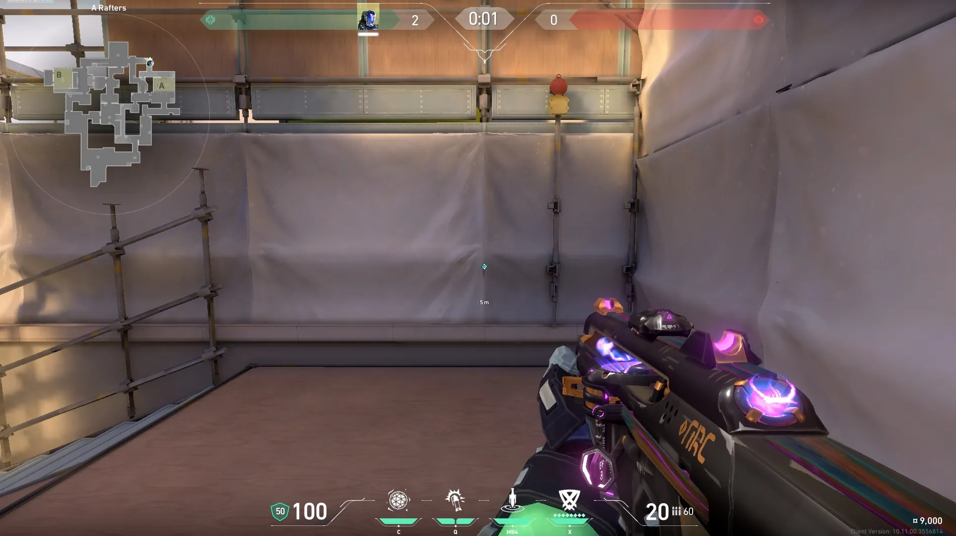 KAY/O Zero_Point on Ascent Defense Site A — step 1 of 4: Position — where to stand
