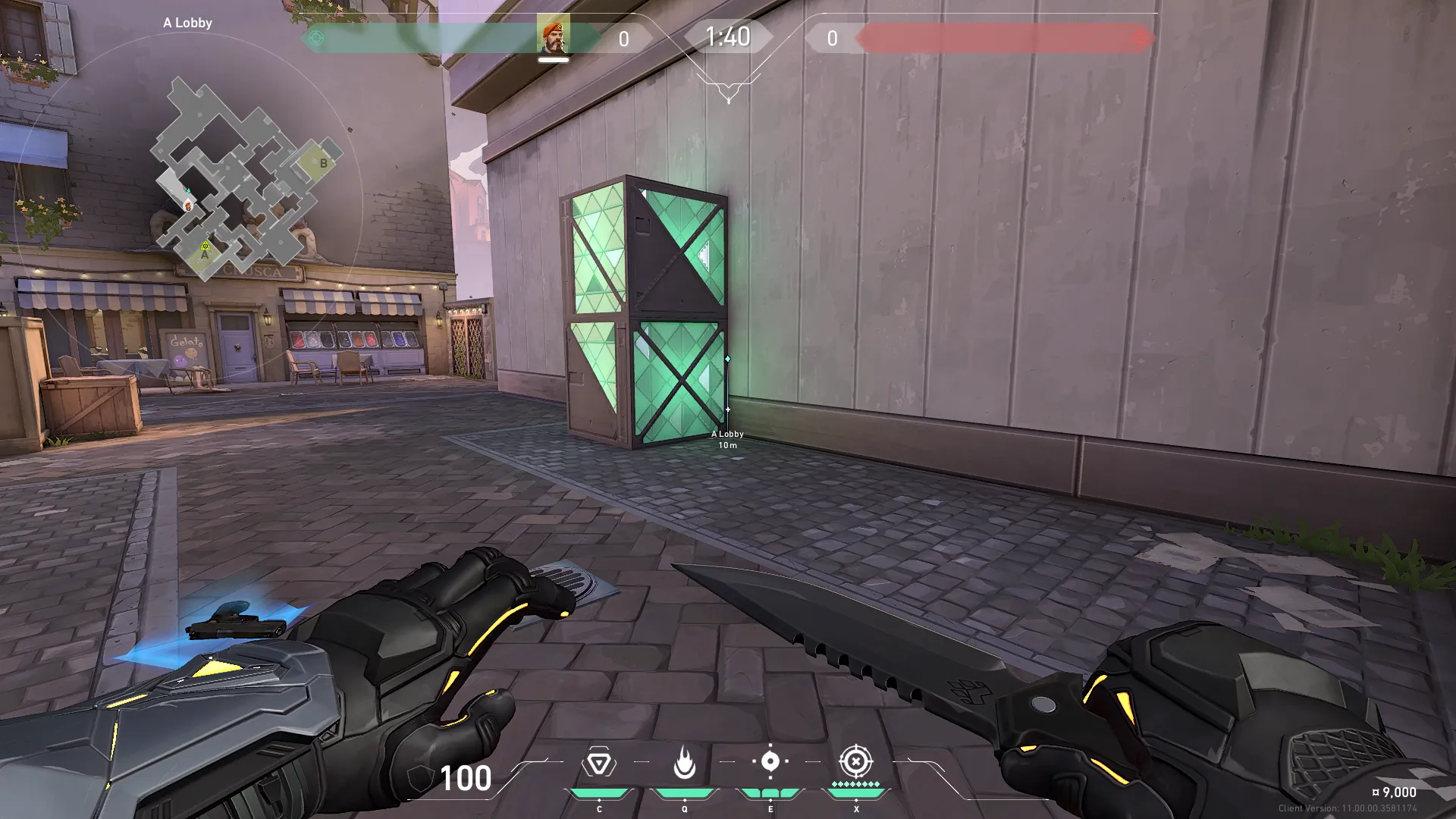 Brimstone Incendiary on Ascent Attack Site A — step 1 of 3: Position — where to stand