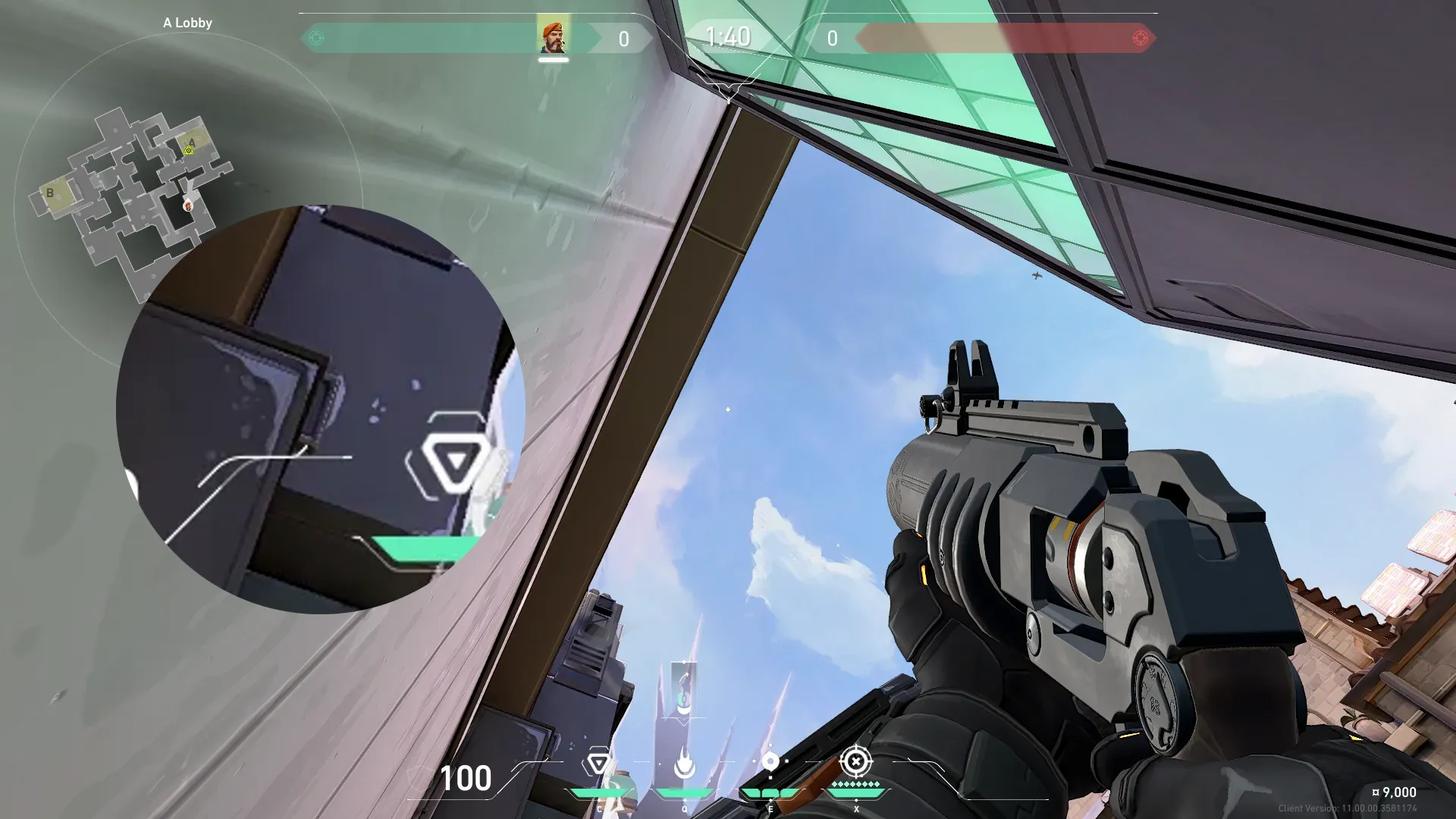 Brimstone Incendiary on Ascent Attack Site A — step 2 of 3: Aim — line up the shot