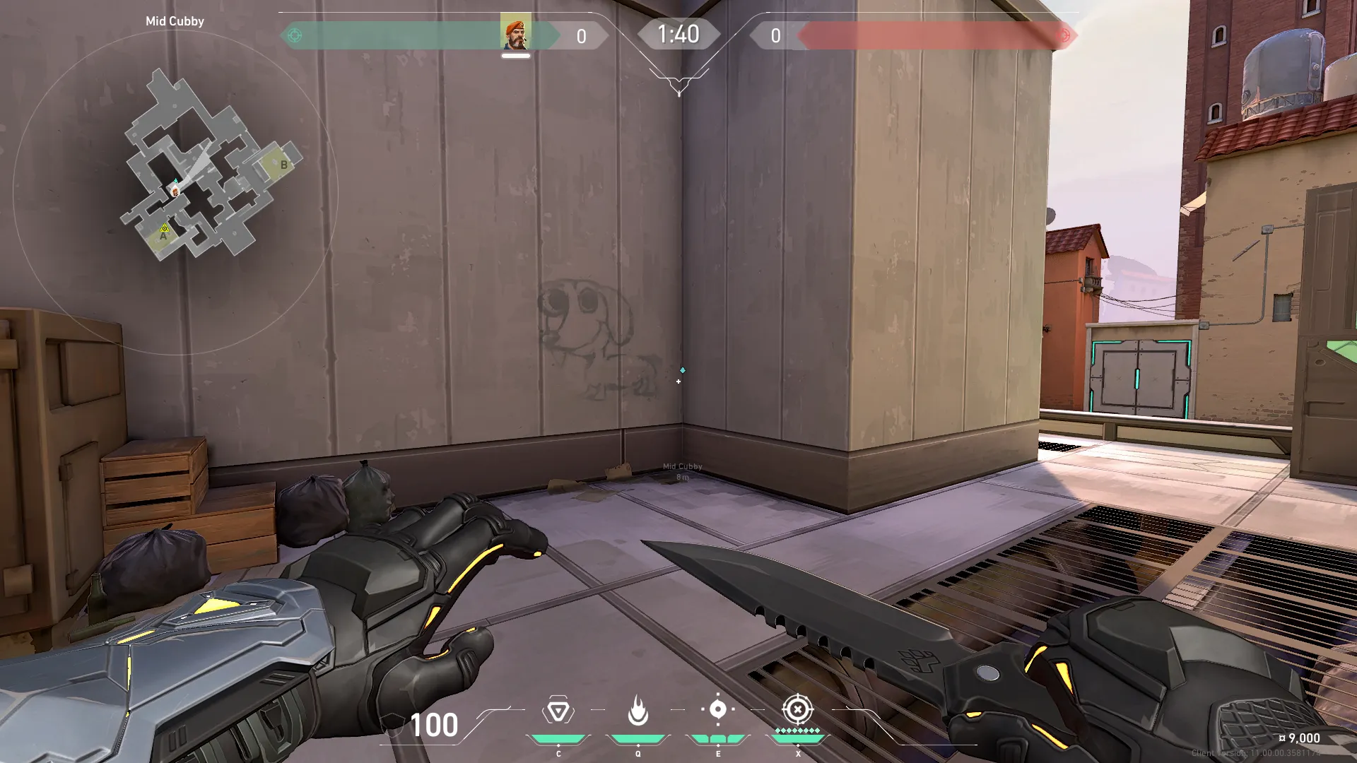 Brimstone Incendiary on Ascent Attack Site A — step 1 of 3: Position — where to stand
