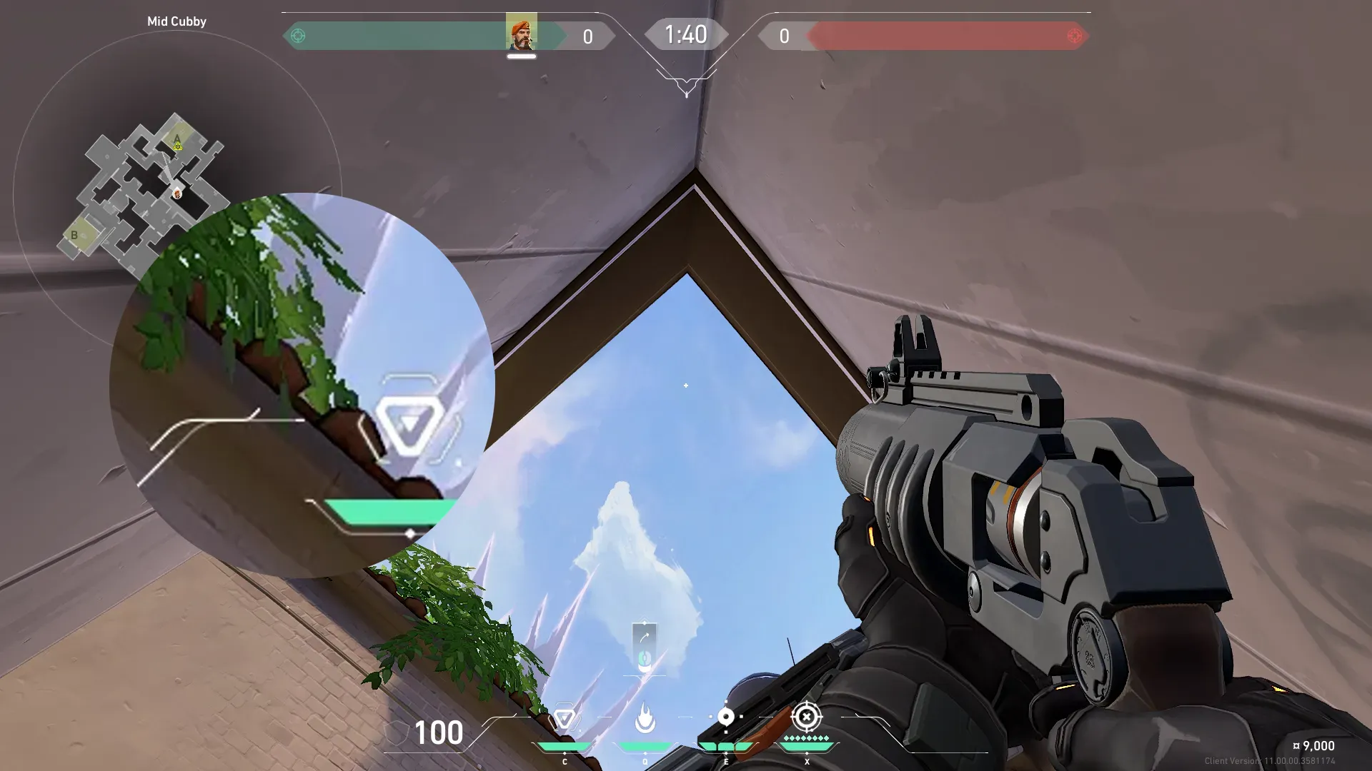 Brimstone Incendiary on Ascent Attack Site A — step 2 of 3: Aim — line up the shot
