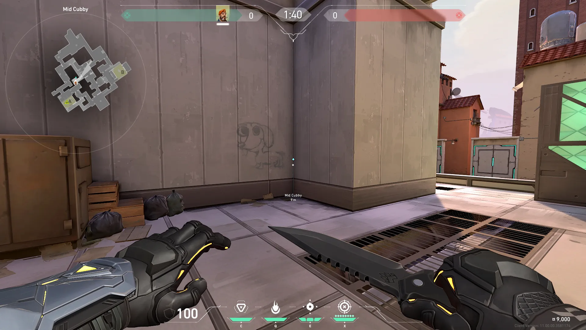 Brimstone Incendiary on Ascent Attack Site A — step 1 of 3: Position — where to stand