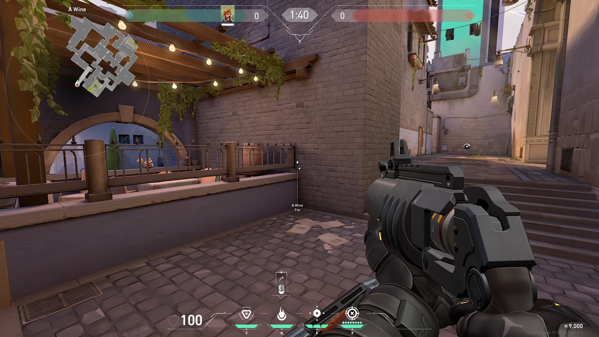 Brimstone Incendiary on Ascent Attack Site A — step 1 of 3: Position — where to stand