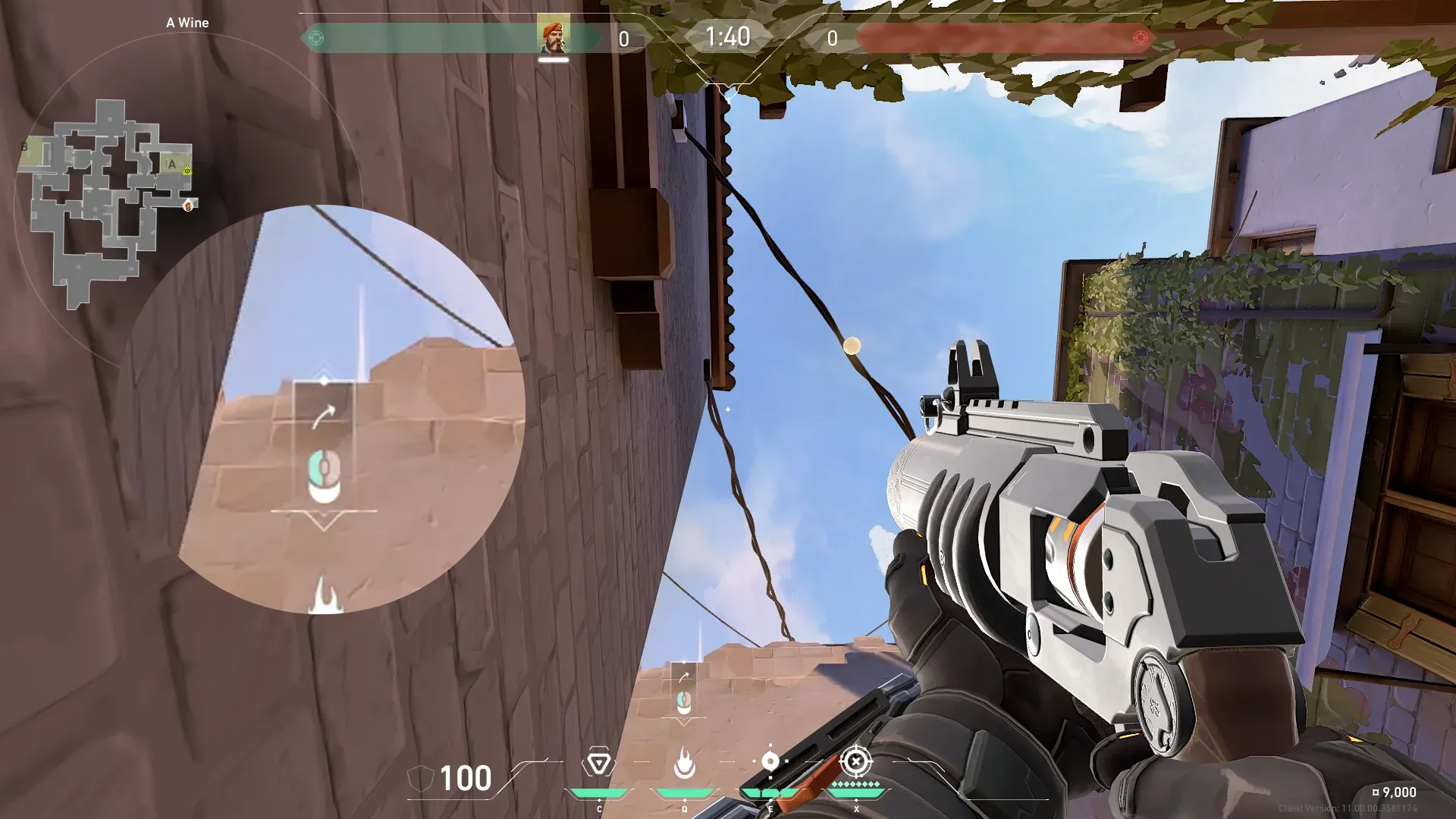 Brimstone Incendiary on Ascent Attack Site A — step 2 of 3: Aim — line up the shot