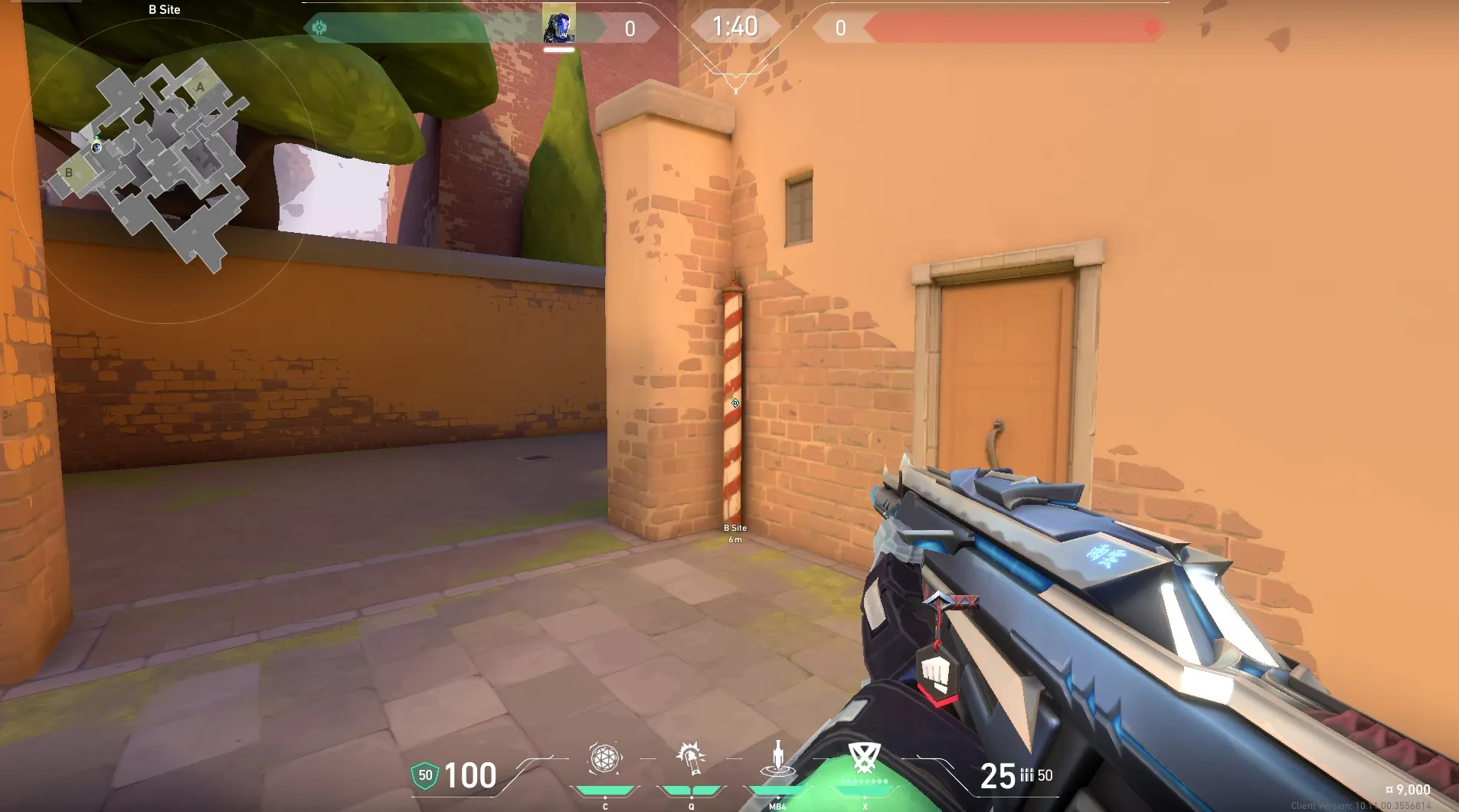 KAY/O Zero_Point on Ascent Defense Site B — step 1 of 4: Position — where to stand