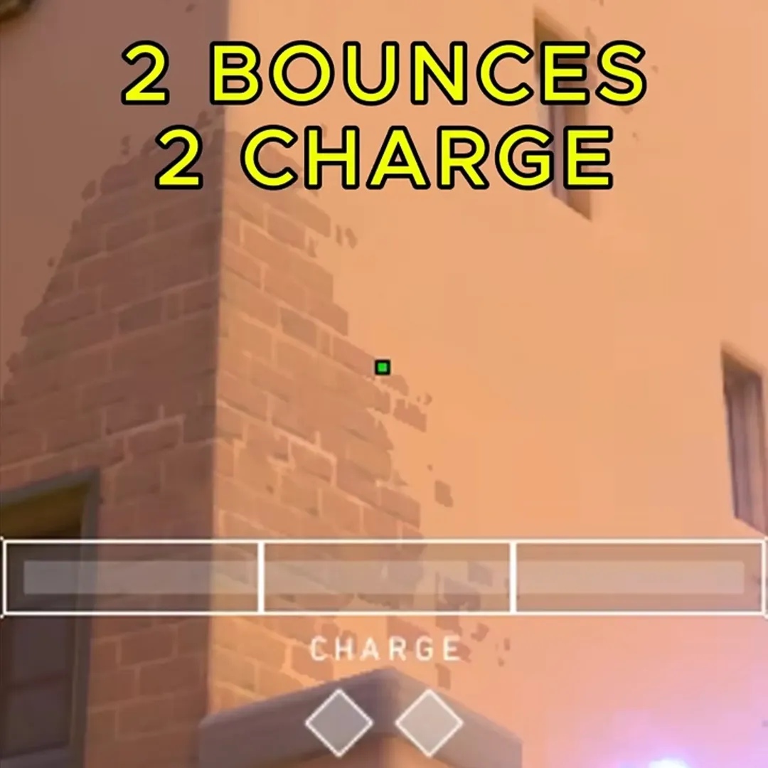 Sova Shock Bolt on Ascent Defense Site B — step 3 of 4: Aim — line up the shot