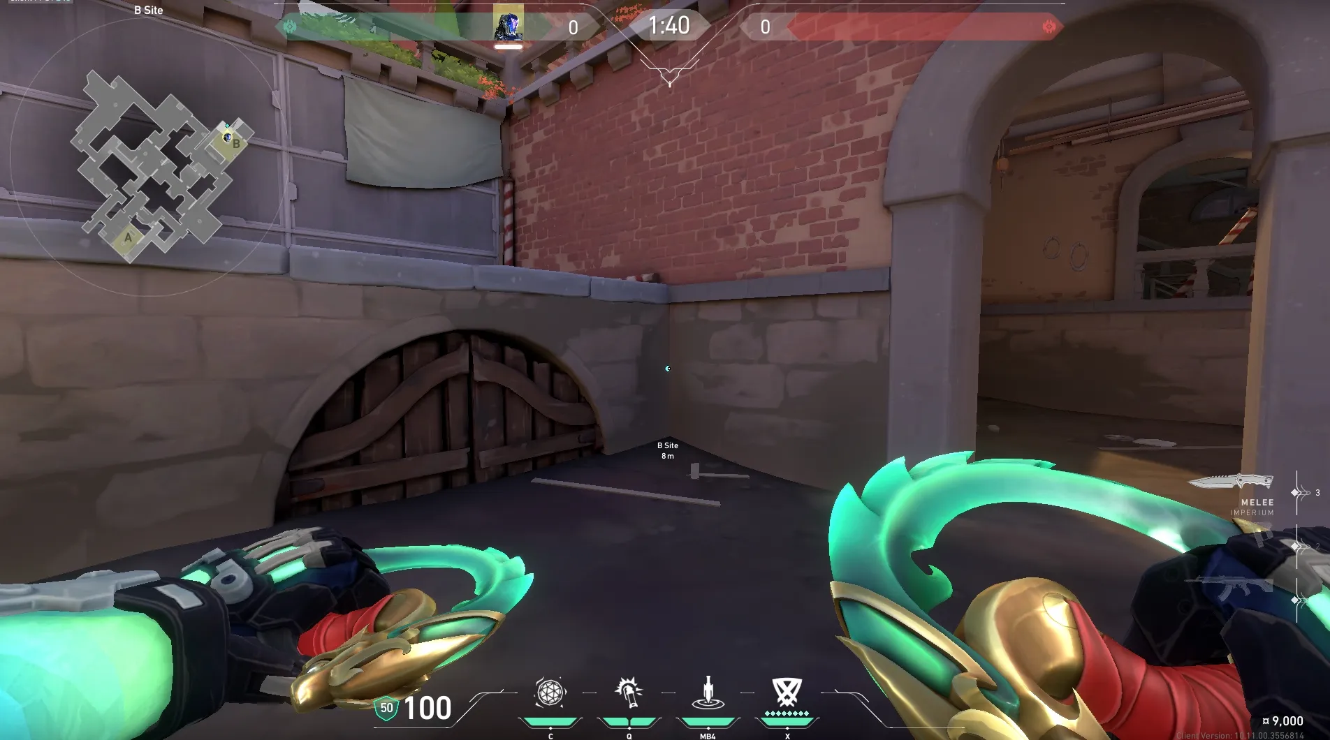 KAY/O Zero_Point on Ascent Defense Site A — step 1 of 3: Position — where to stand