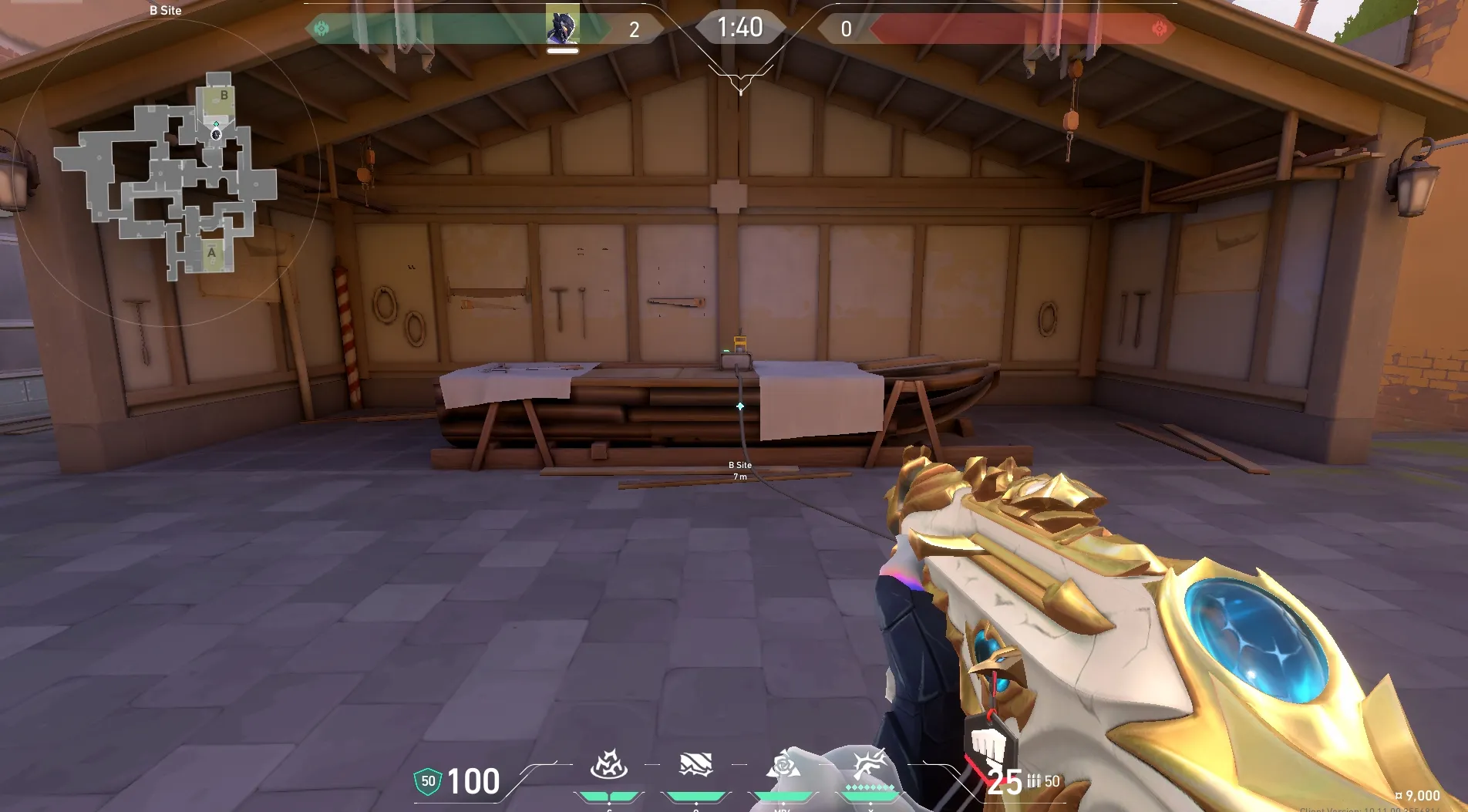 Vyse Razorvine on Ascent Defense Mid — step 1 of 4: Position — where to stand