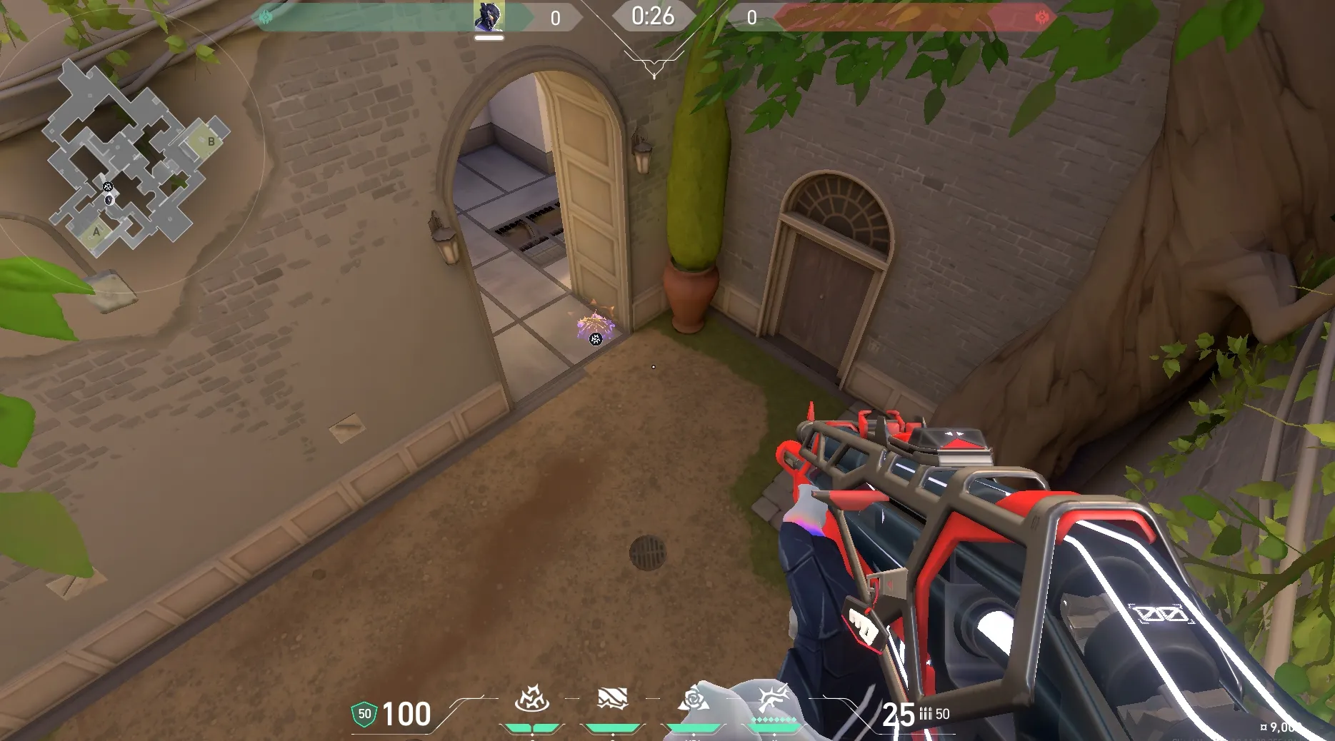 Vyse Razorvine on Ascent Attack Site A — step 4 of 5: Aim — line up the shot