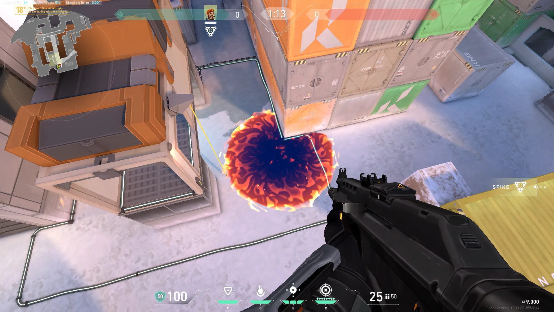 Brimstone Incendiary on Icebox Attack Site B — step 3 of 3: Result