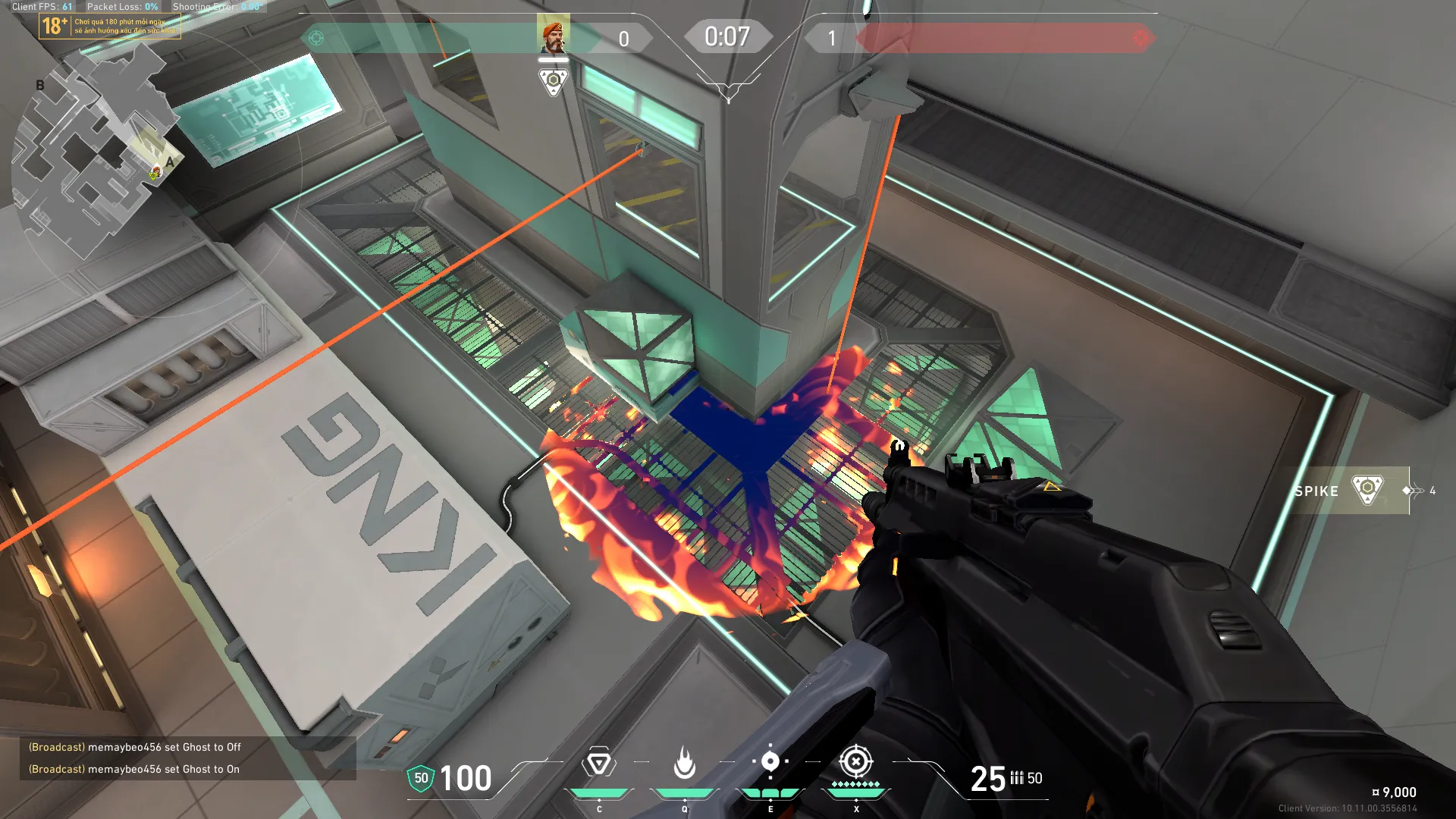 Brimstone Incendiary on Icebox Attack Site A — step 3 of 3: Result