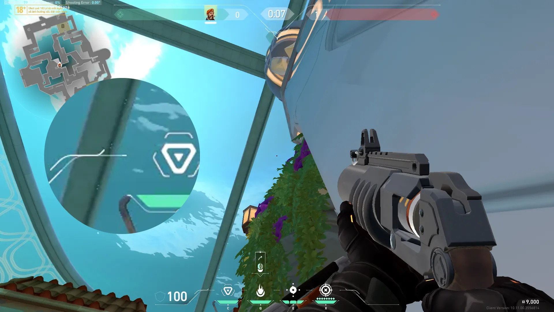 Brimstone Incendiary on Pearl Attack Site B — step 2 of 3: Aim — line up the shot