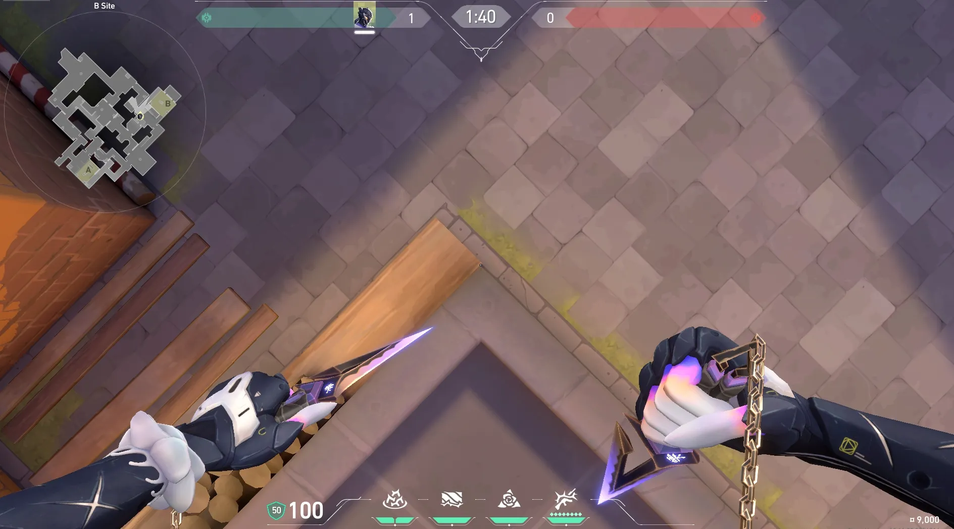 B Front to A Lobby (support Vines) — Vyse lineup on Ascent