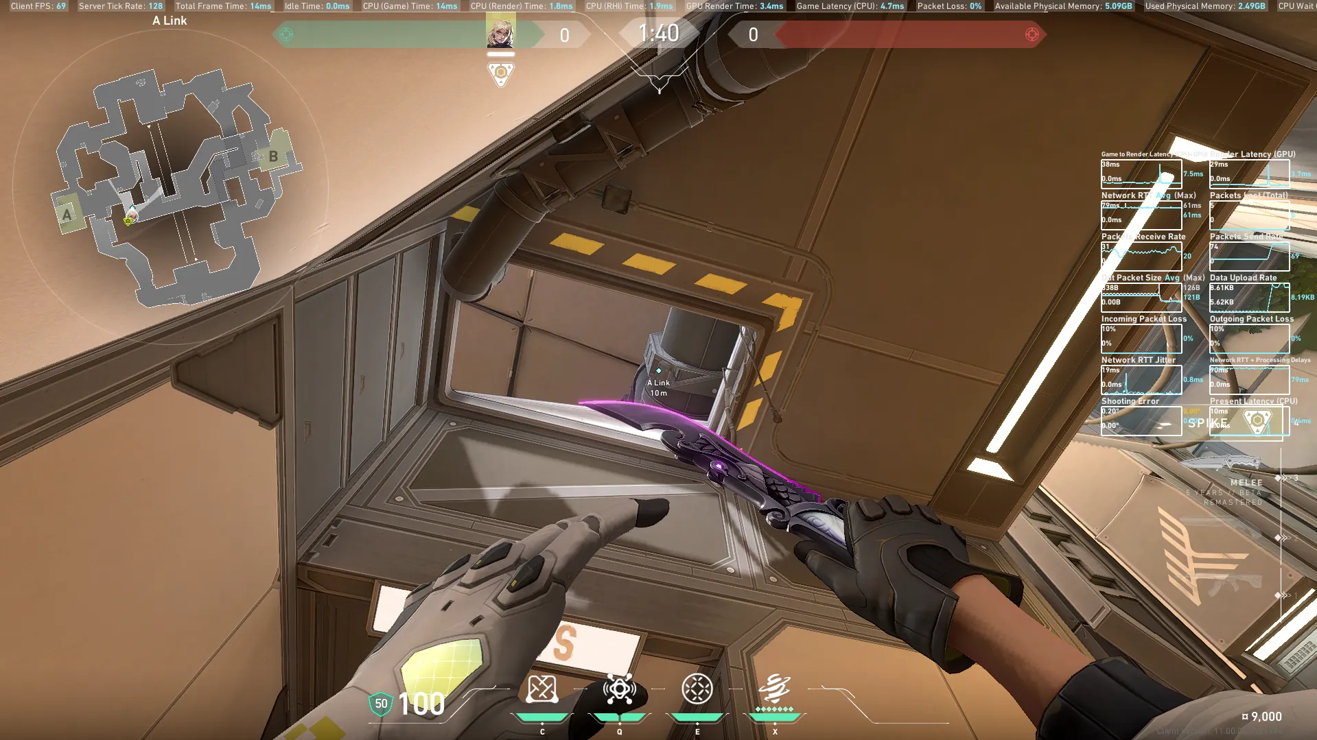 Deadlock Annihilation on Fracture Defense Site A — step 2 of 3: Aim — line up the shot