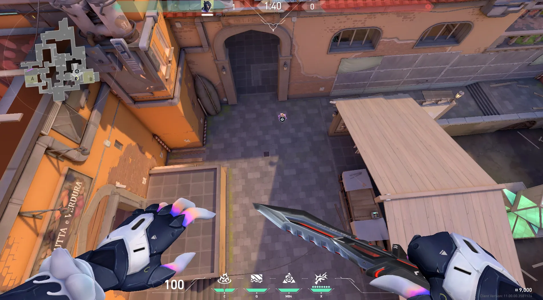 Vyse Razorvine on Ascent Defense Site B — step 4 of 5: Aim — line up the shot