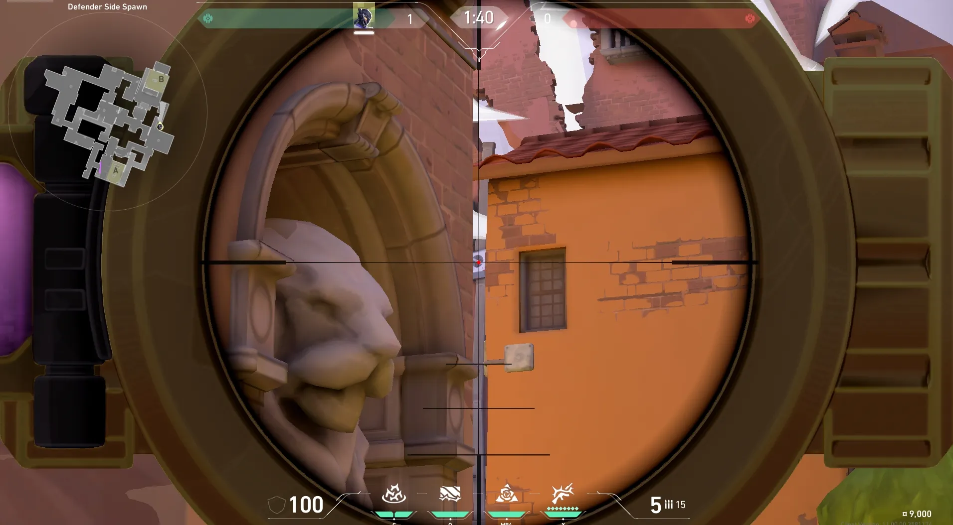 Vyse Razorvine on Ascent Defense Site B — step 3 of 5: Aim — line up the shot