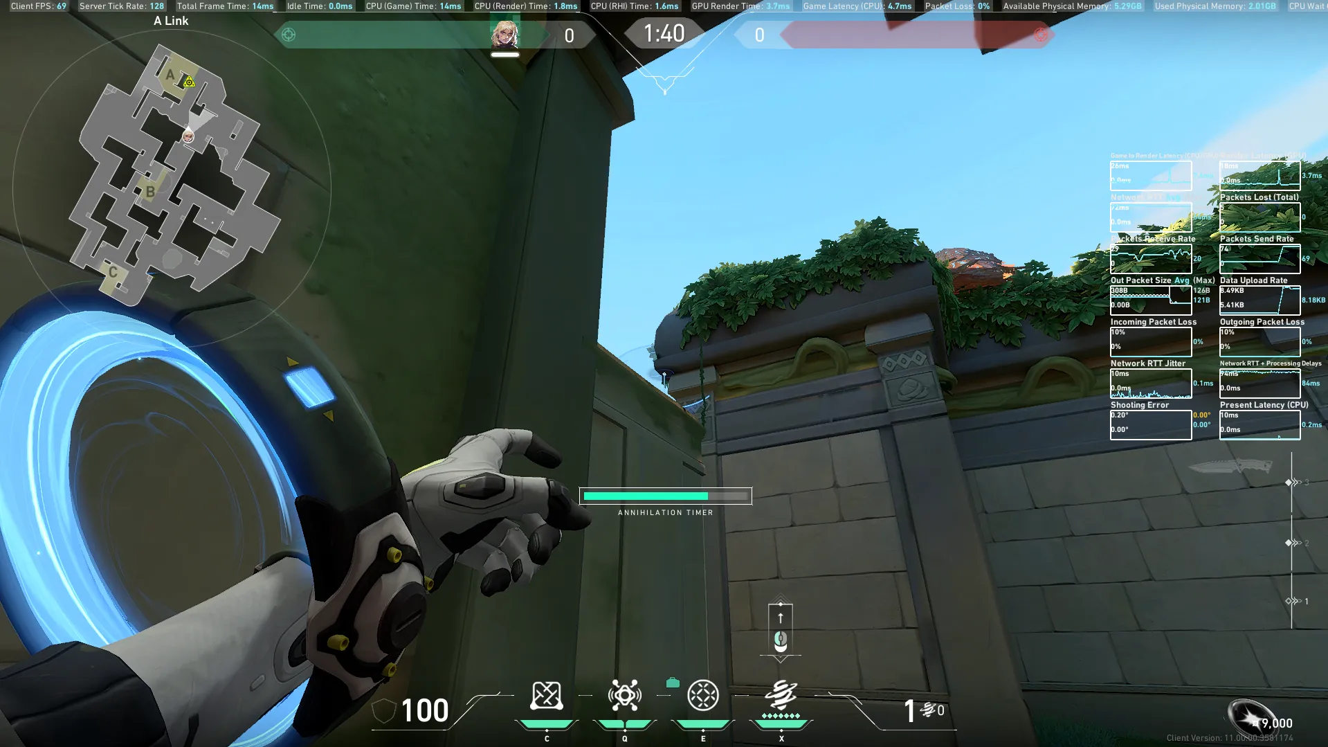 Deadlock Annihilation on Lotus Attack Site A — step 3 of 4: Aim — line up the shot