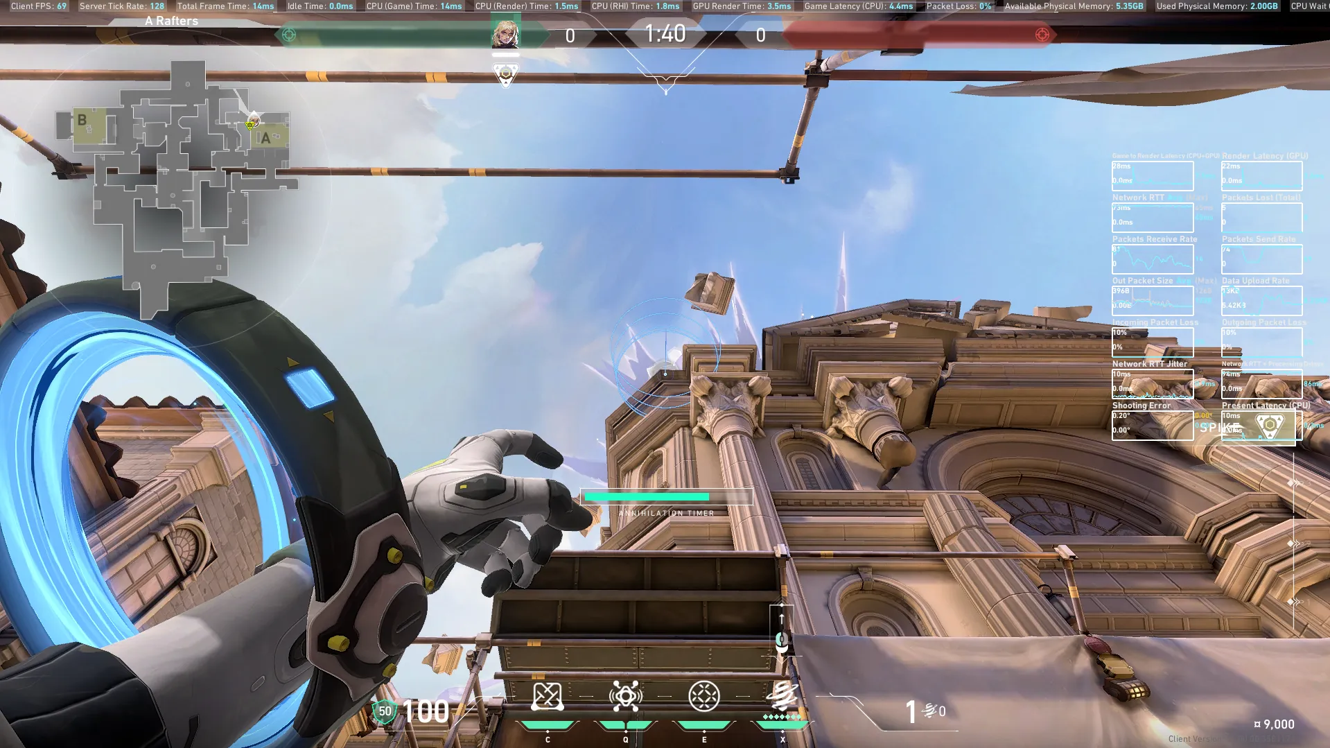 Deadlock Annihilation on Ascent Defense Site A — step 2 of 3: Aim — line up the shot