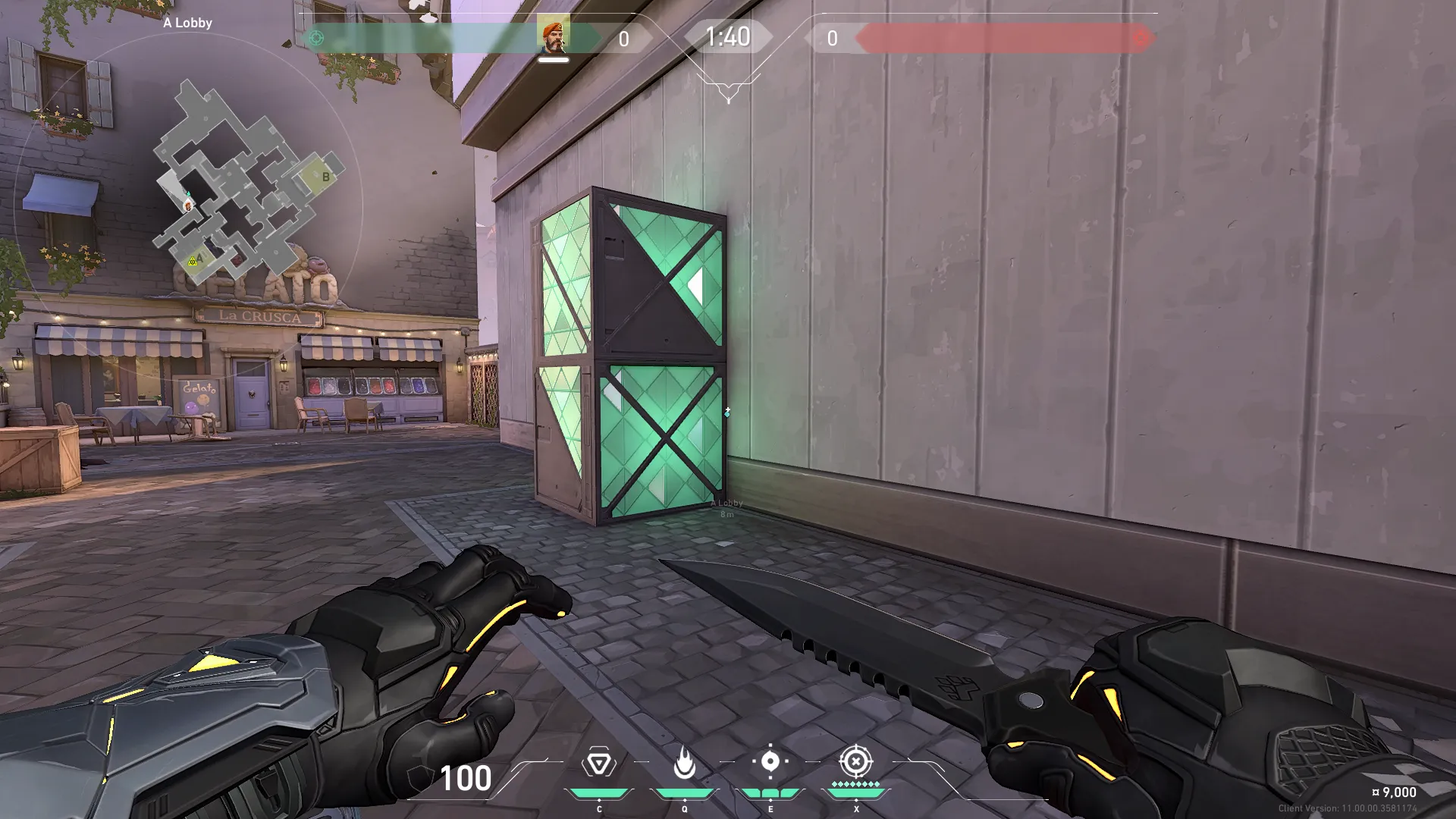 Brimstone Incendiary on Ascent Attack Site A — step 1 of 3: Position — where to stand