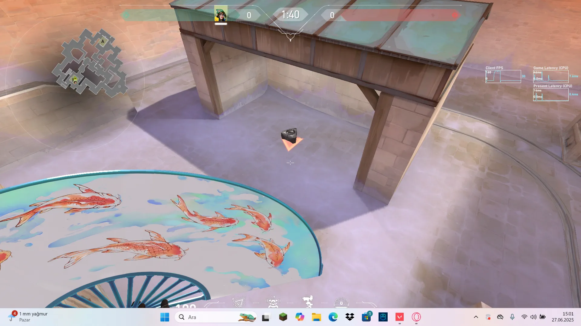 Killjoy Nanoswarm on Corrode Attack Site B — step 1 of 4: Position — where to stand